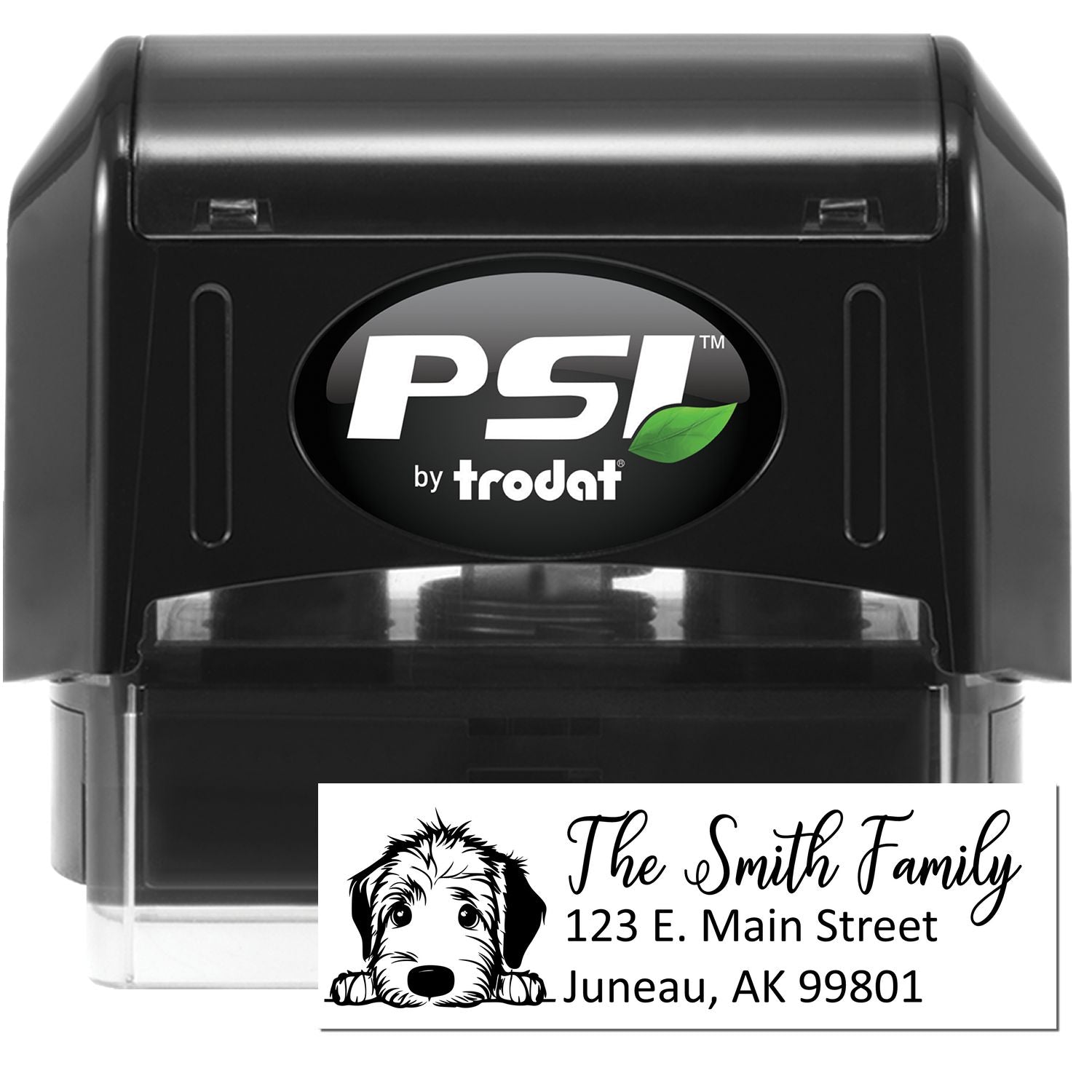 Irish Wolfhound Pre-Inked Home Address Stamp - Engineer Seal Stamps