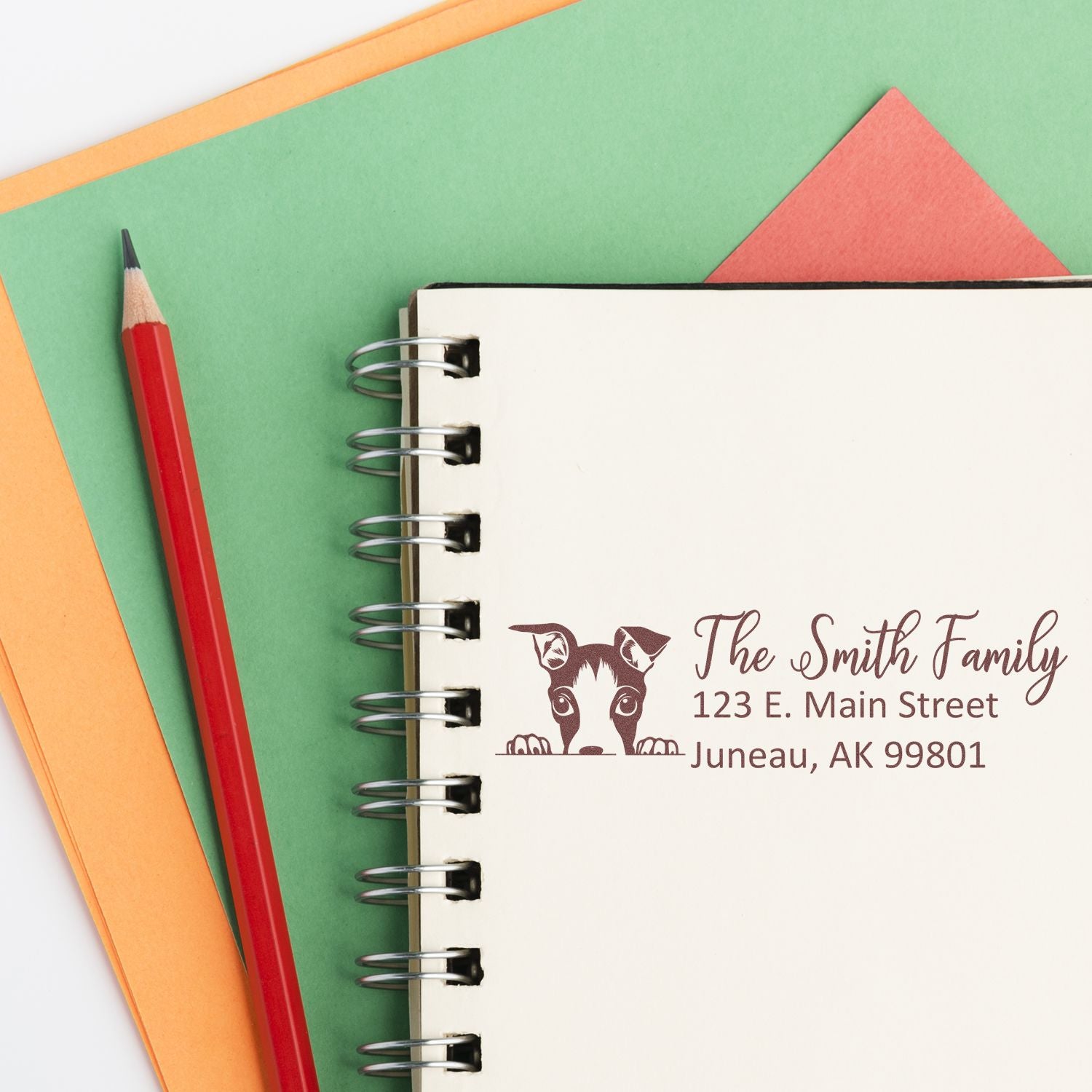 Italian Greyhound Customized Address Stamp - Engineer Seal Stamps