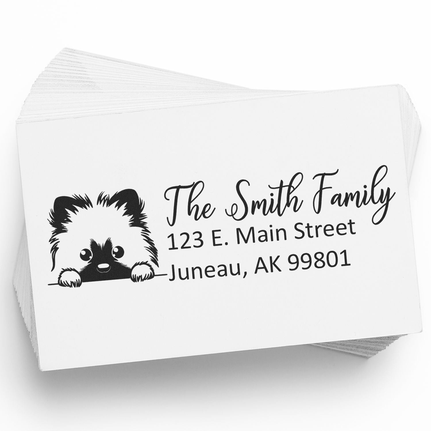 Keeshond Customized Address Stamp - Engineer Seal Stamps