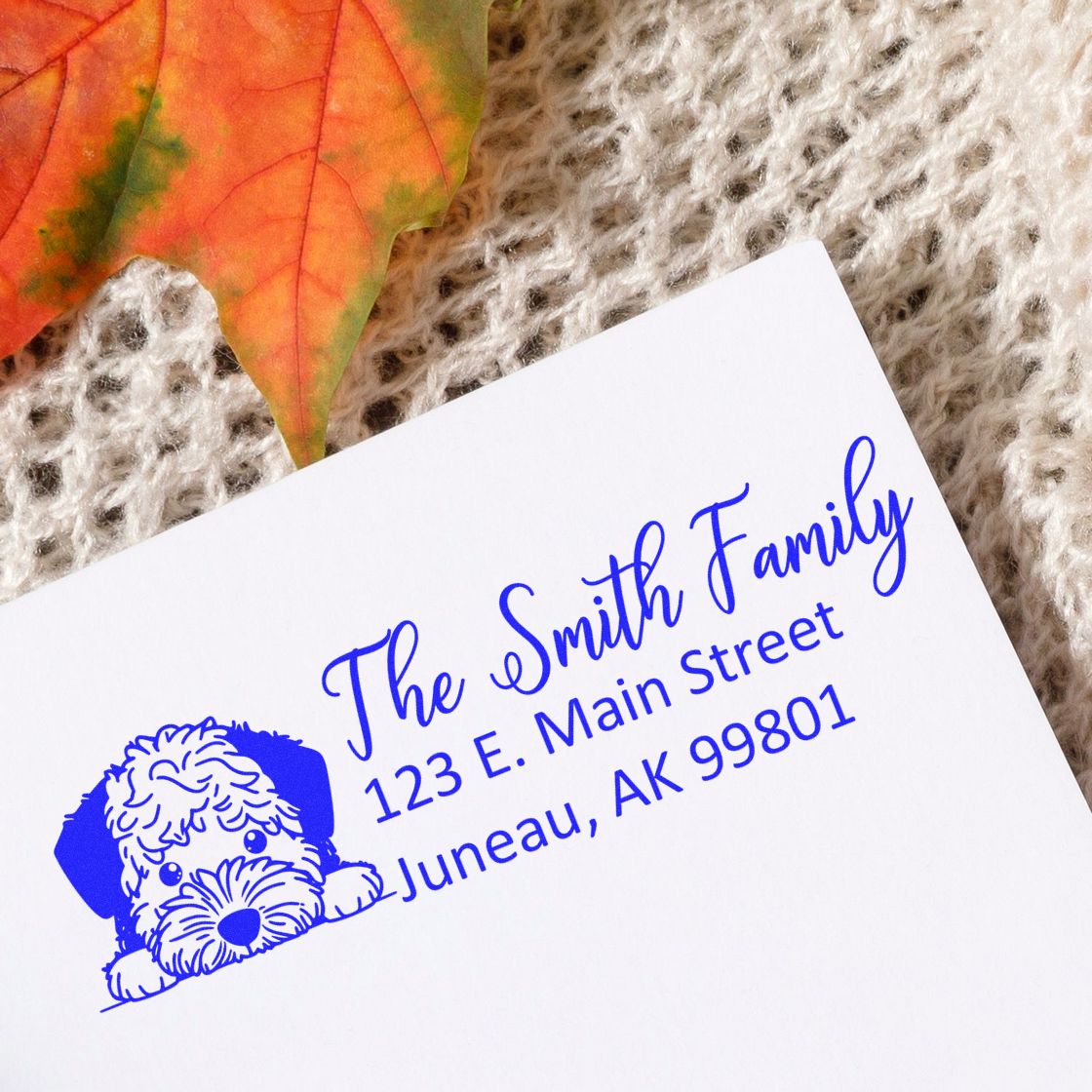 Customized Lagotto Romagnolo Self-Inking Home Address Stamp - Engineer Seal Stamps