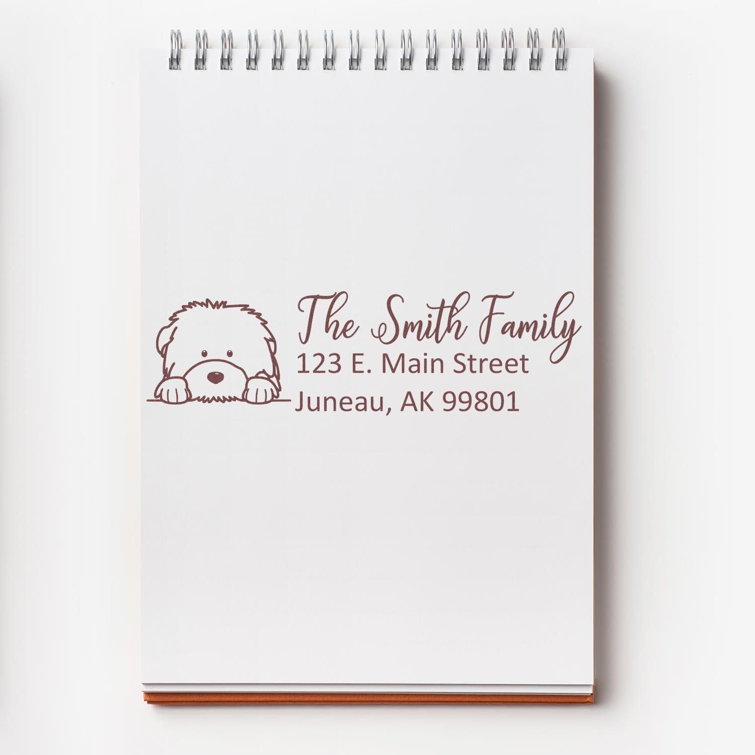 Old English Sheepdog Customized Address Stamp - Engineer Seal Stamps