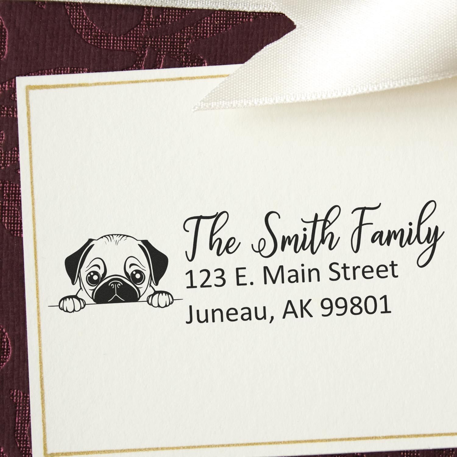 Pug Customized Address Stamp - Engineer Seal Stamps