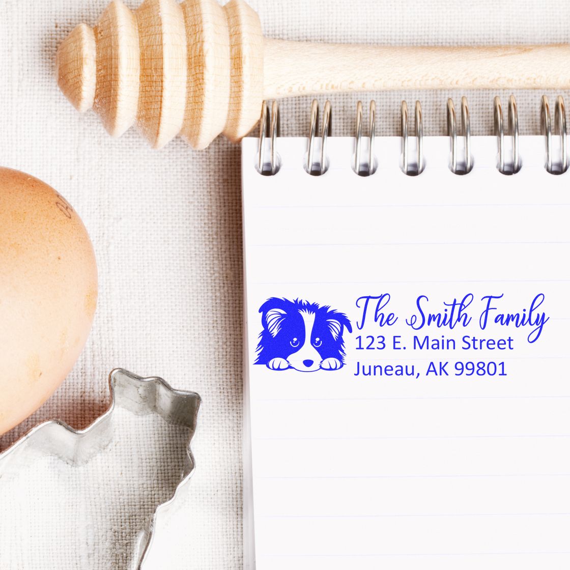 Customized Shetland Sheepdog Self-Inking Home Address Stamp - Engineer Seal Stamps