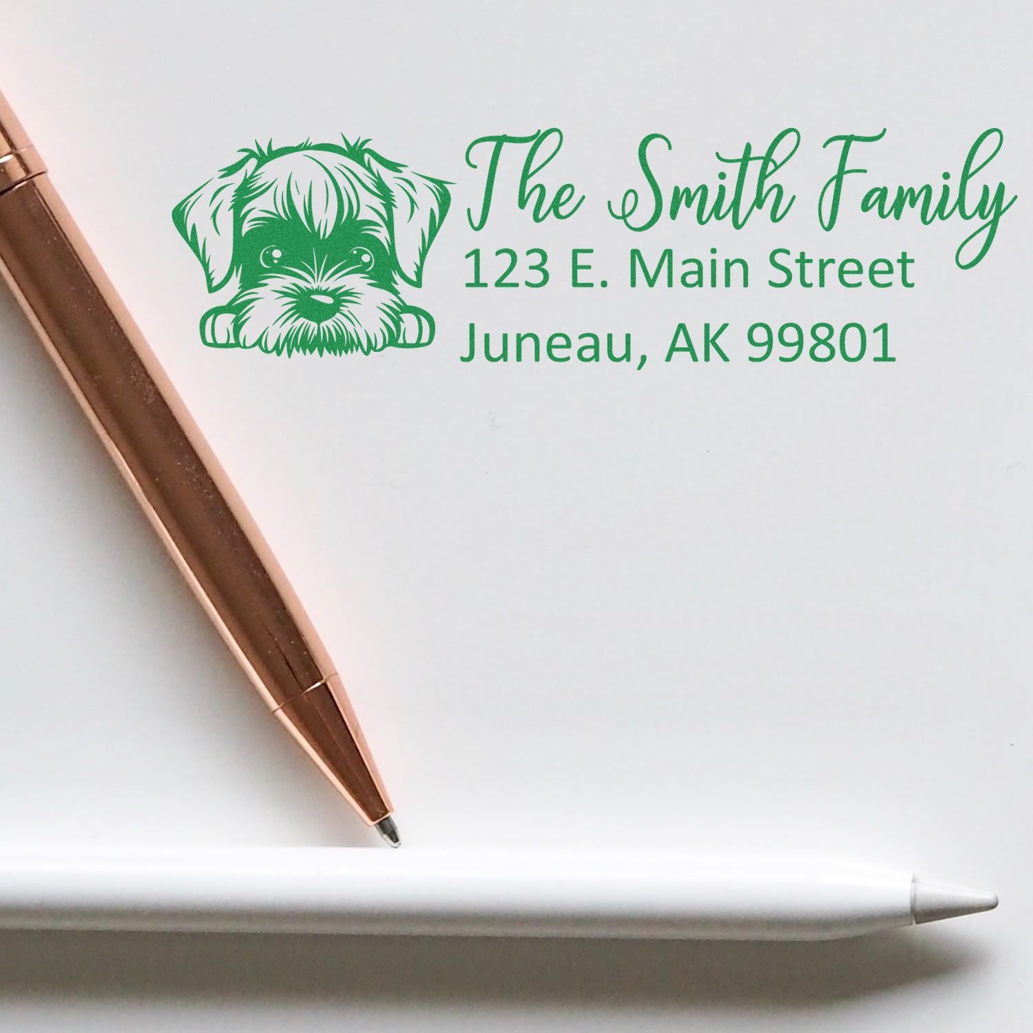 Customized Standard Schnauzer Self-Inking Home Address Stamp - Engineer Seal Stamps