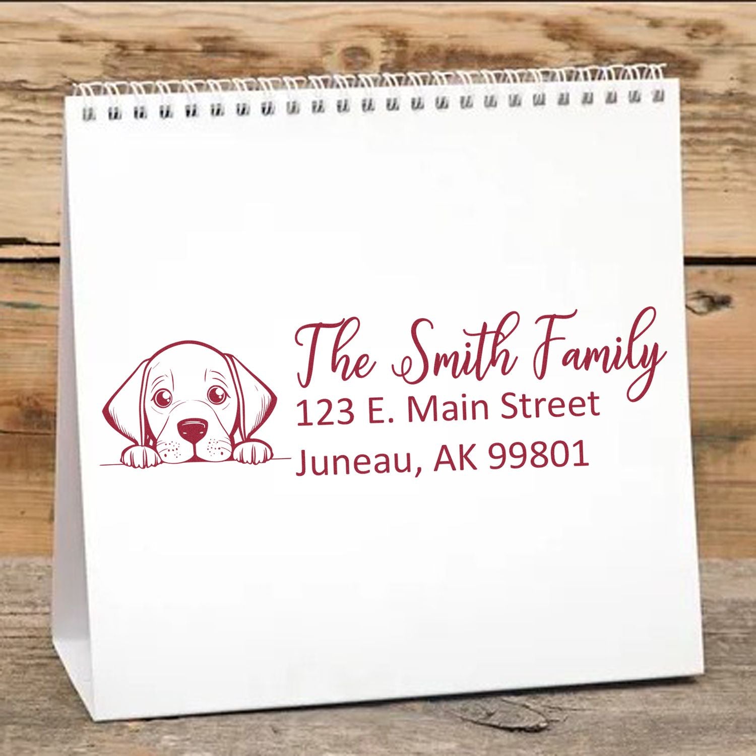 Vizsla Pre-Inked Home Address Stamp - Engineer Seal Stamps