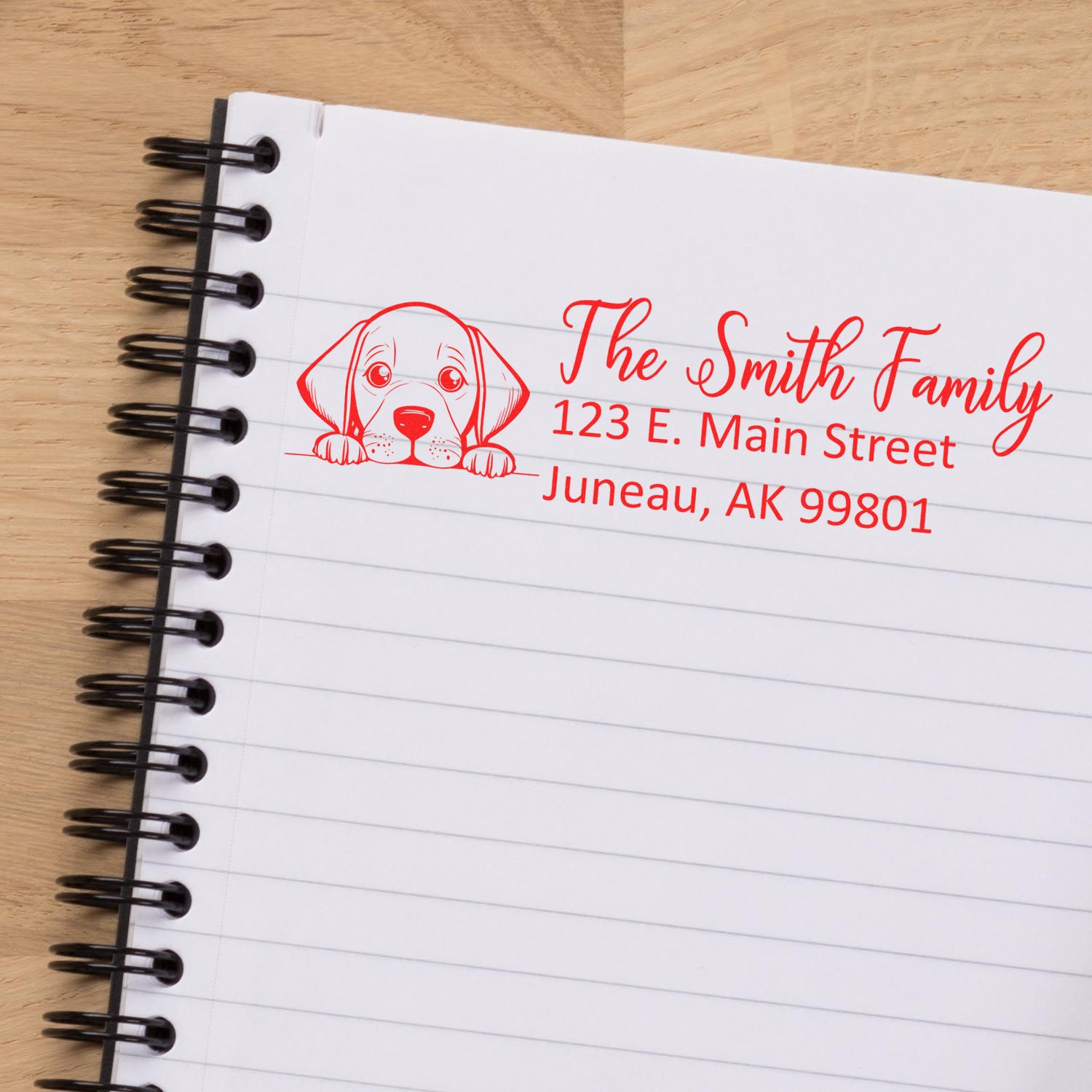 Slim Vizsla Dog Mail Address Stamp - Engineer Seal Stamps