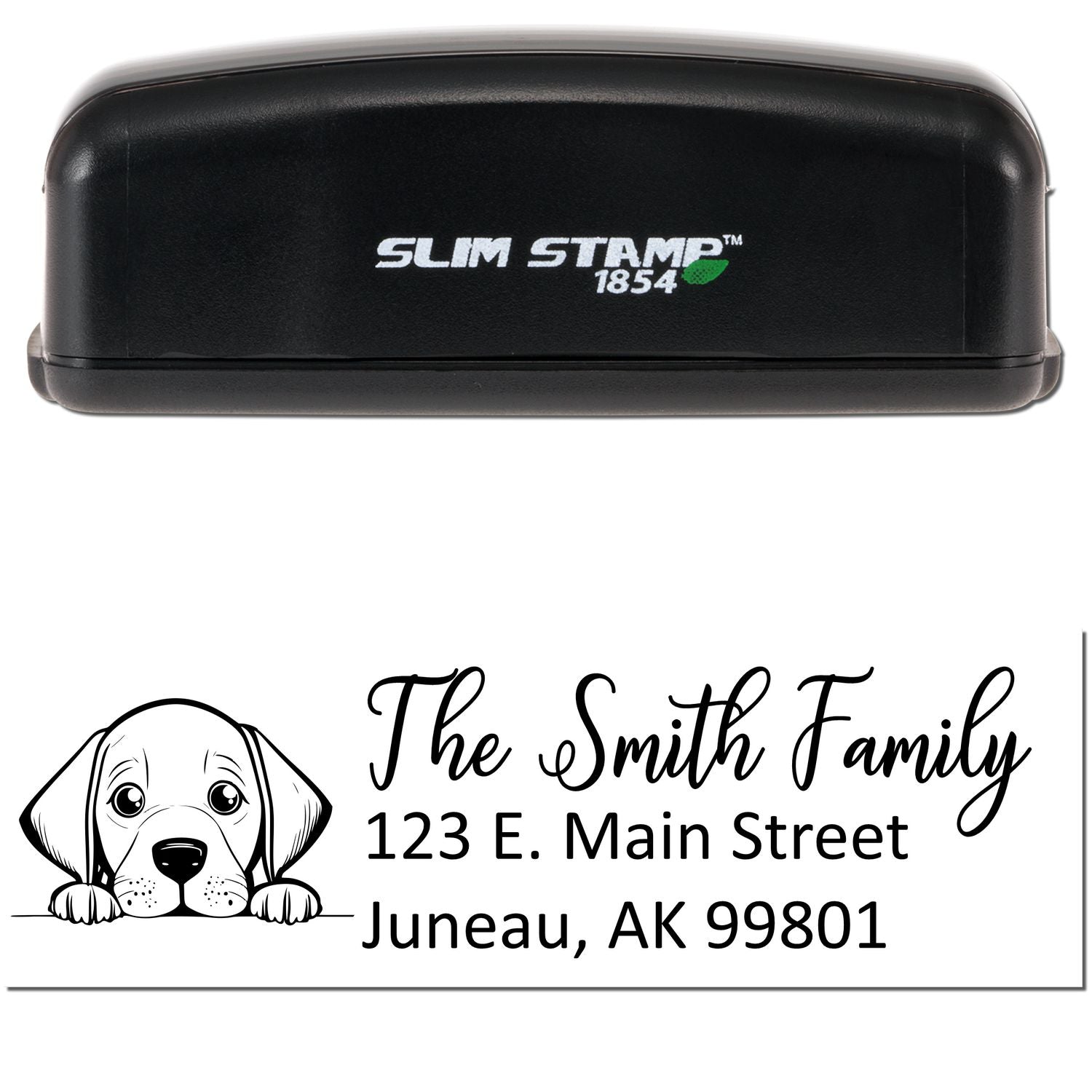 Slim Vizsla Dog Mail Address Stamp - Engineer Seal Stamps