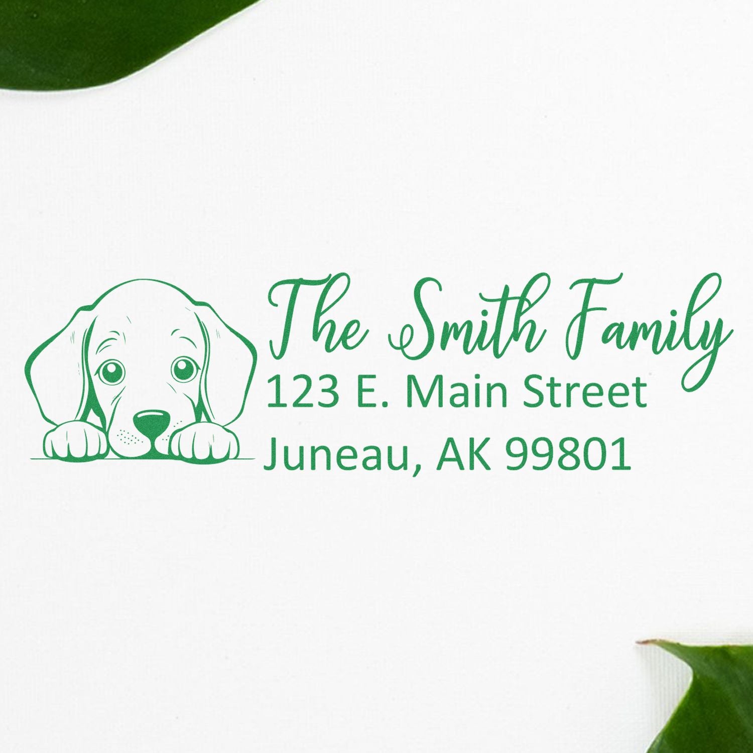 Weimaraner Pre-Inked Home Address Stamp - Engineer Seal Stamps