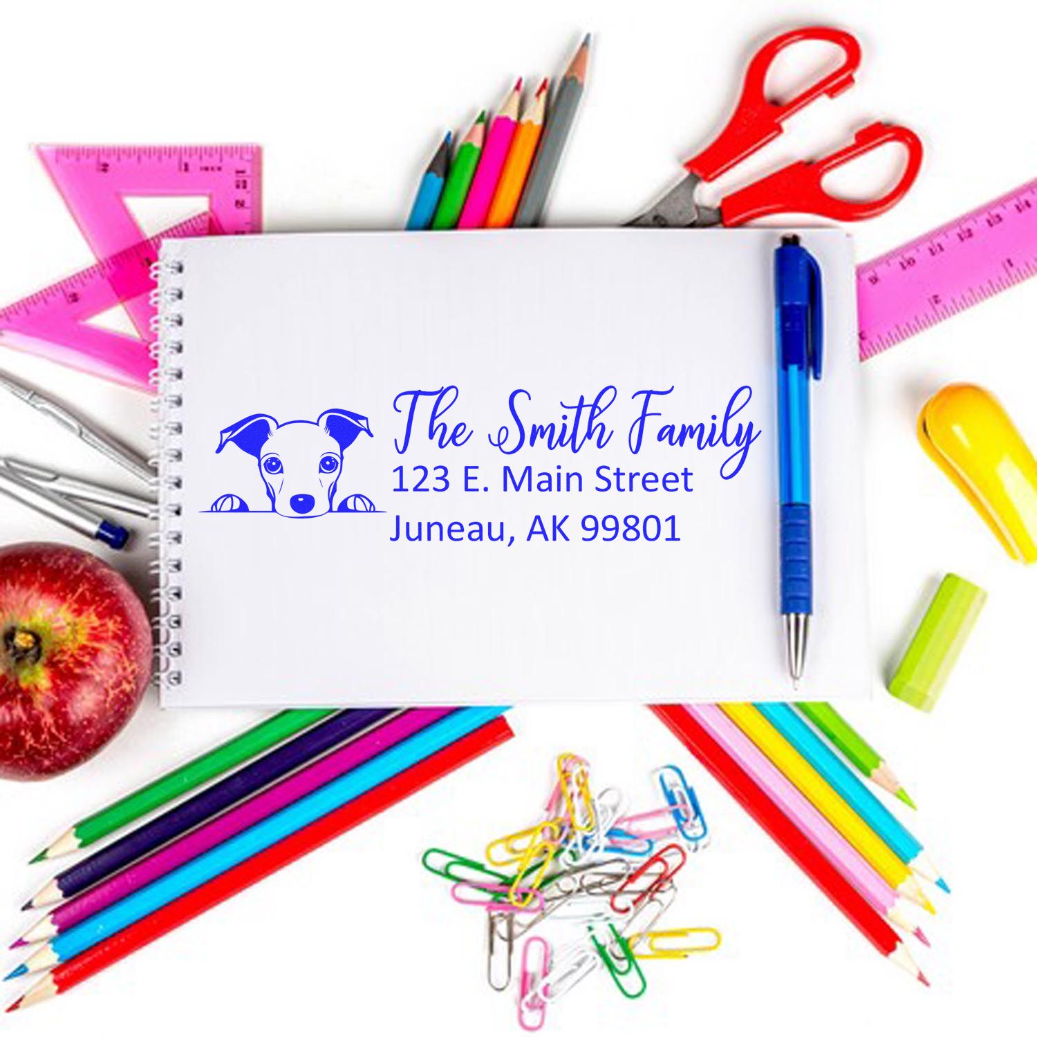 Customized Whippet Self-Inking Home Address Stamp - Engineer Seal Stamps