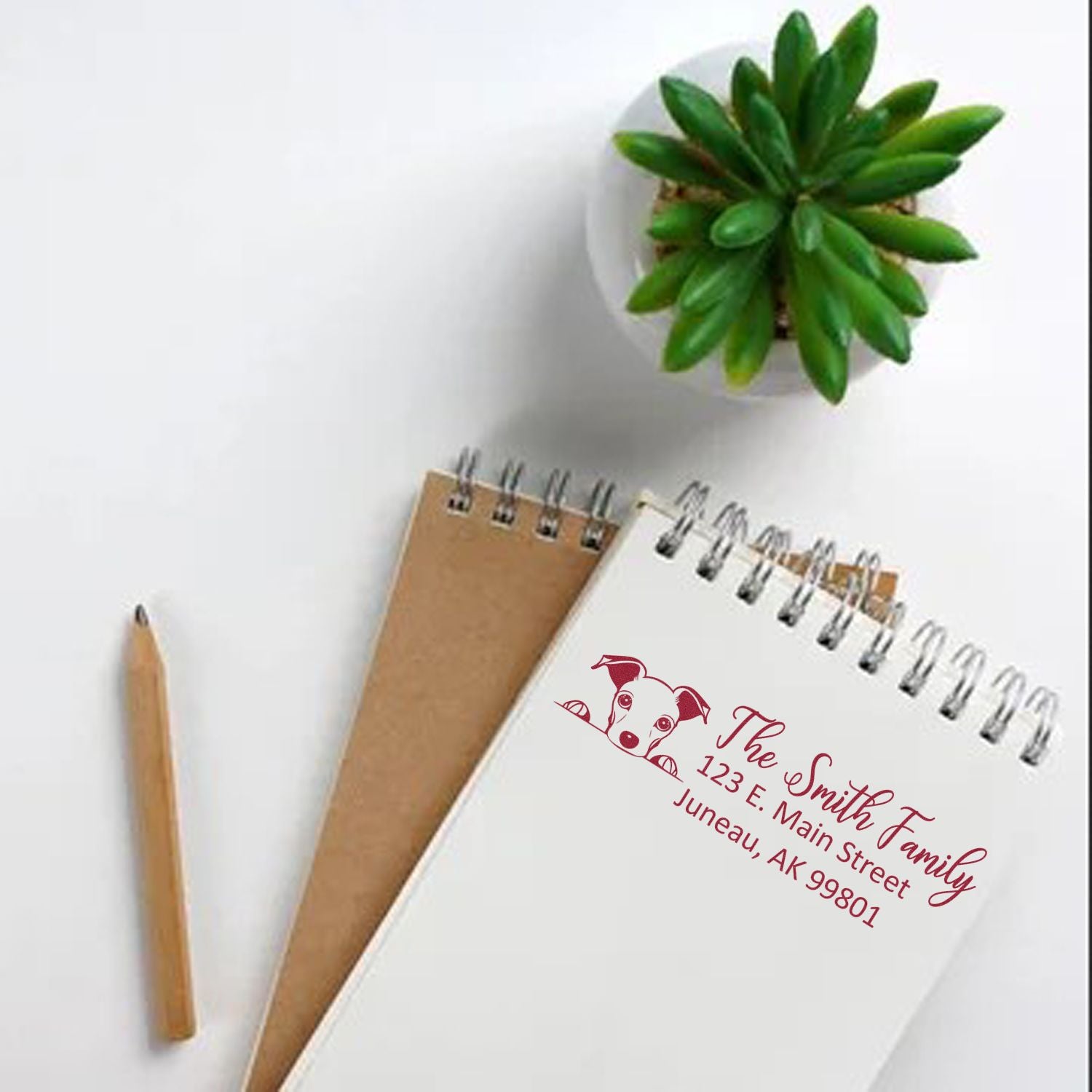 Customized Whippet Self-Inking Home Address Stamp - Engineer Seal Stamps