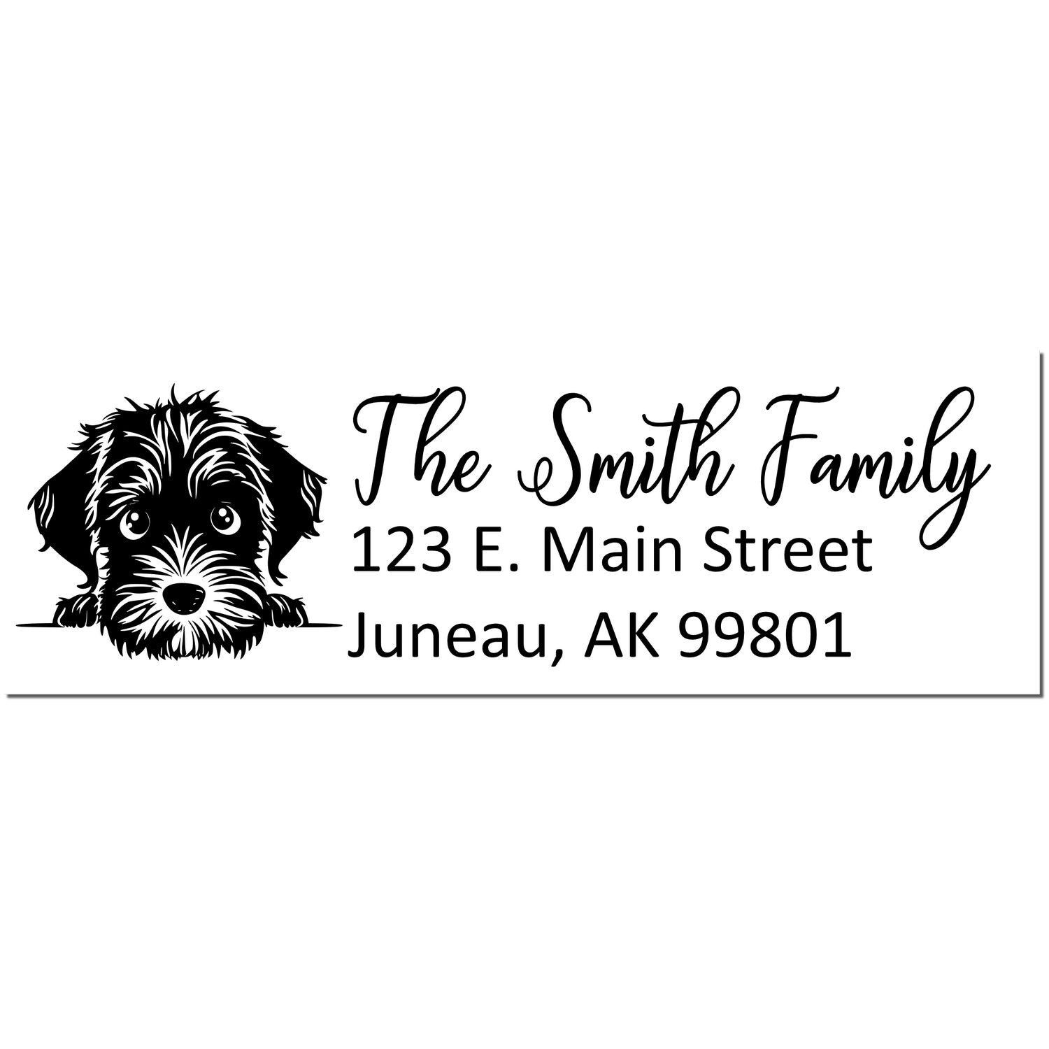 Customized Wirehaired Pointing Griffon Self-Inking Home Address Stamp - Engineer Seal Stamps