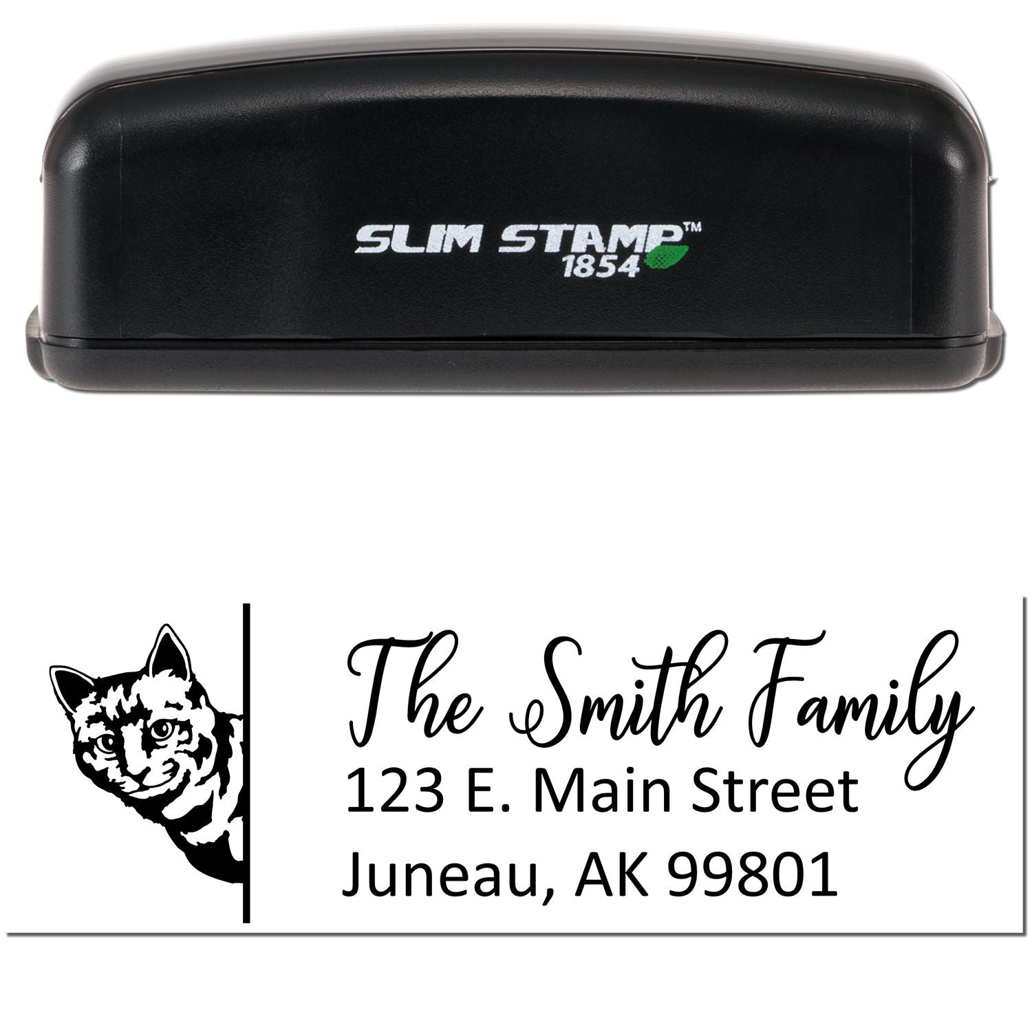 Customized Farm Cat Pre-Inked Address Stamp - Engineer Seal Stamps