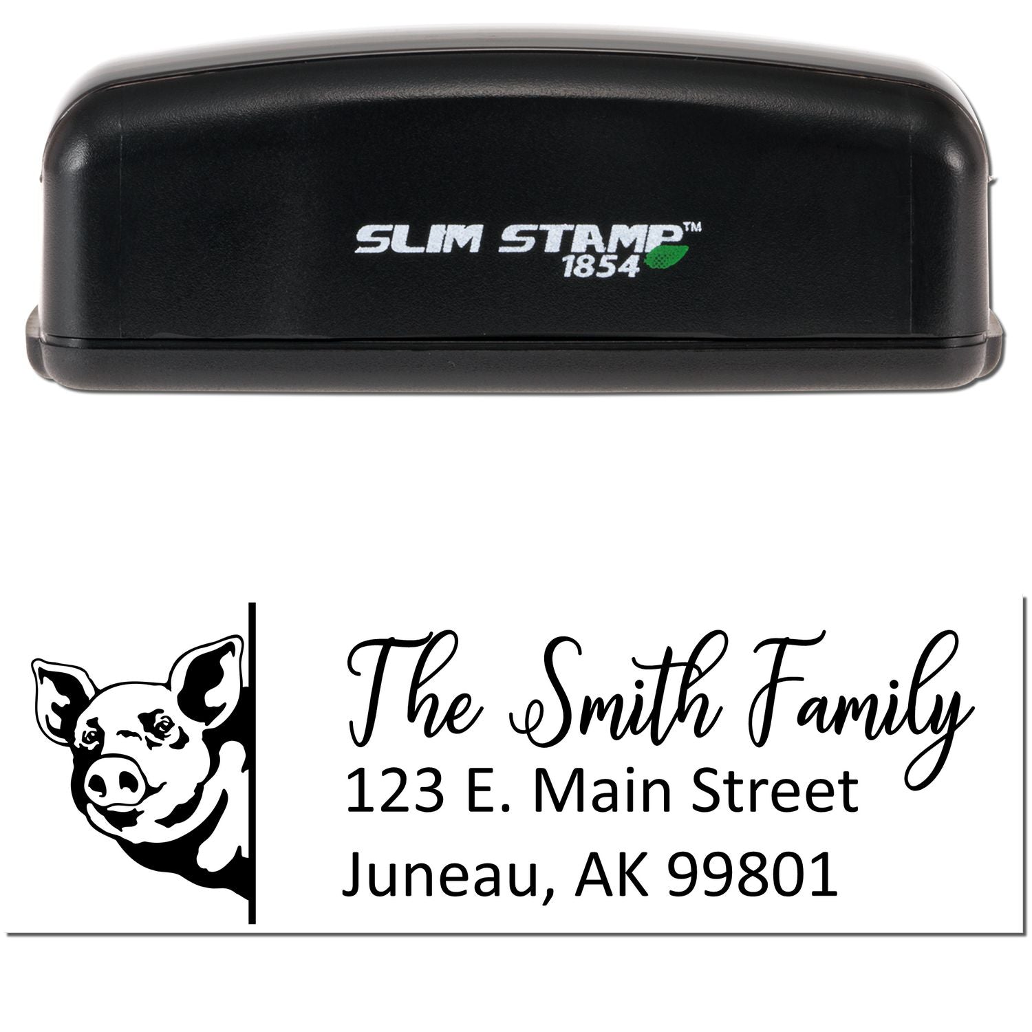 Customized Pig Pre-Inked Address Stamp - Engineer Seal Stamps