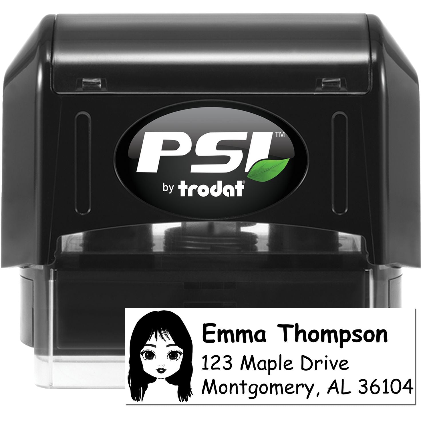 Ms Emma Bitmoji Pre-Inked Address Stamp for House - Engineer Seal Stamps