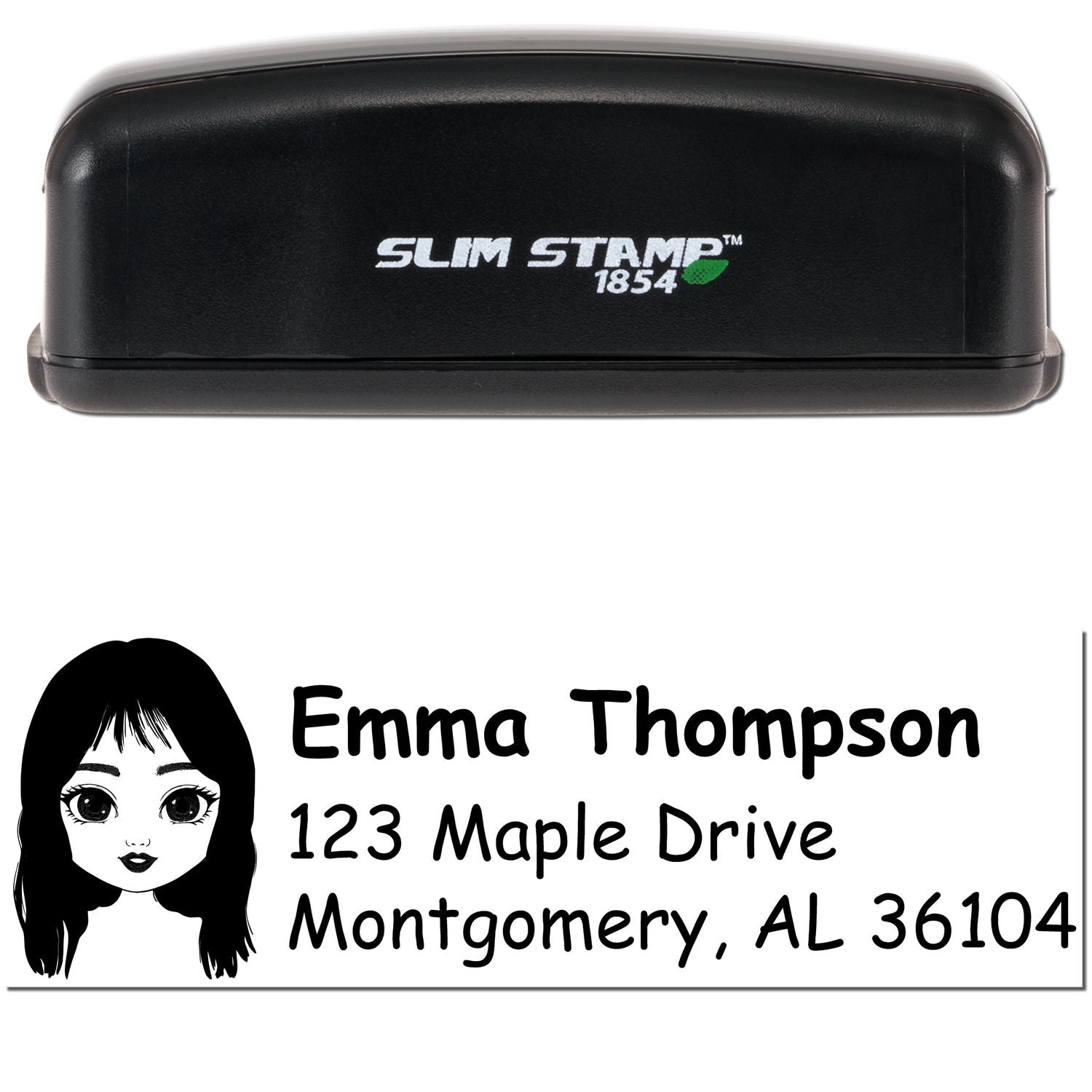 Ms Emma Bitmoji Customized Address Stamp Pre-Inked - Engineer Seal Stamps