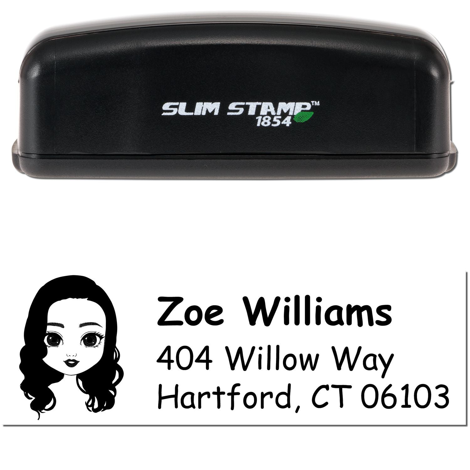 Ms Zoe Bitmoji Customized Address Stamp Pre-Inked - Engineer Seal Stamps