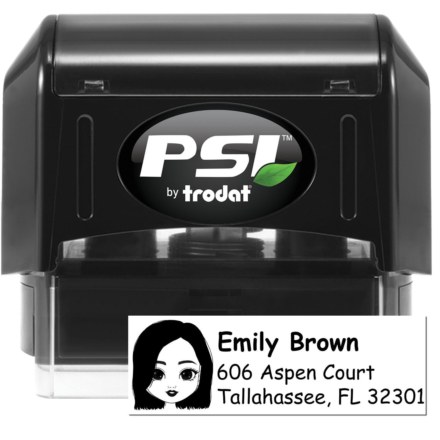 Ms Emily Bitmoji Pre-Inked Address Stamp for House - Engineer Seal Stamps