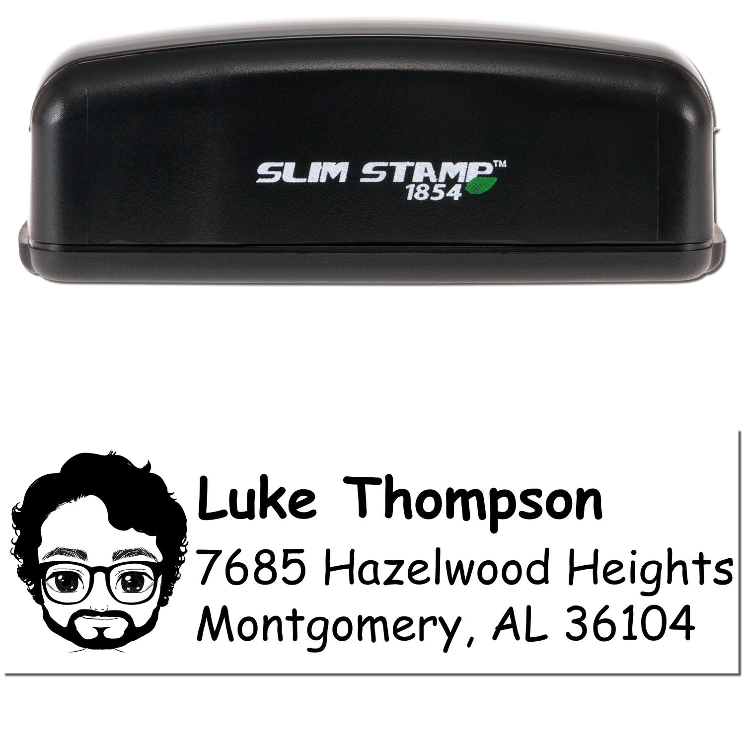 Mr Luke Bitmoji Customized Address Stamp Pre-Inked - Engineer Seal Stamps