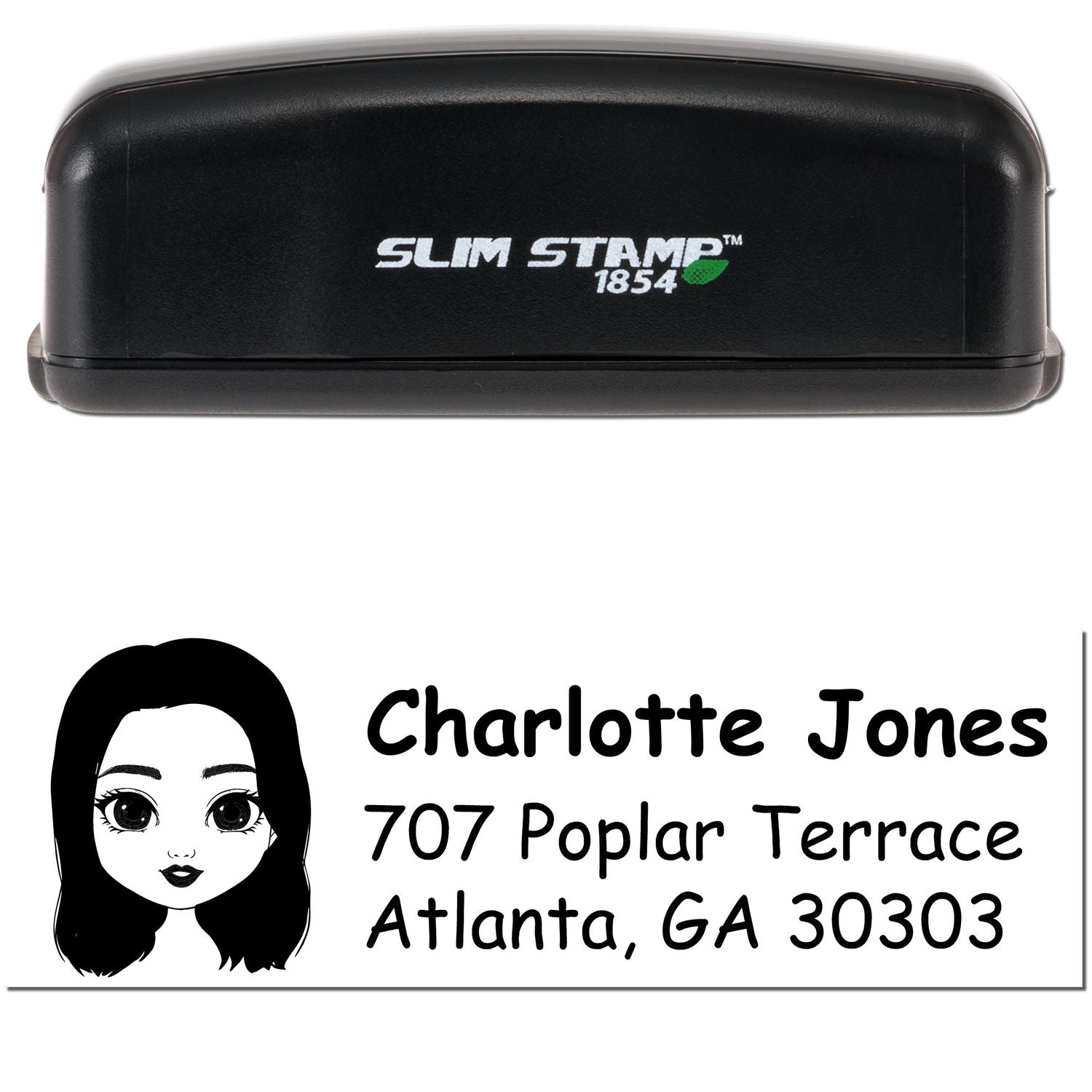 Ms Charlotte Bitmoji Customized Address Stamp Pre-Inked - Engineer Seal Stamps