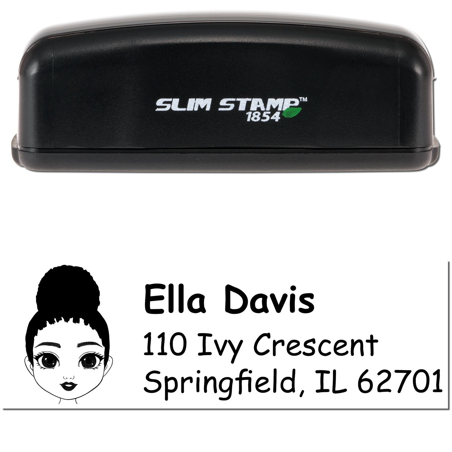 Ms Ella Bitmoji Customized Address Stamp Pre-Inked - Engineer Seal Stamps