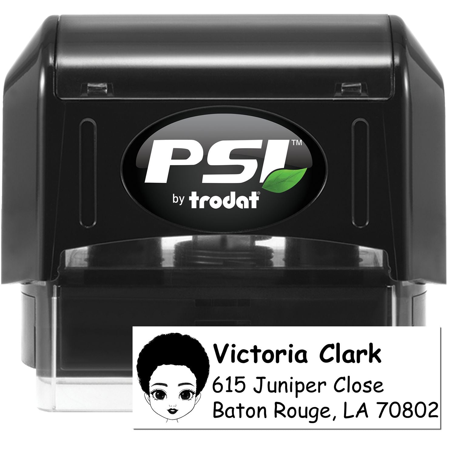 Ms Victoria Bitmoji Pre-Inked Address Stamp for House - Engineer Seal Stamps