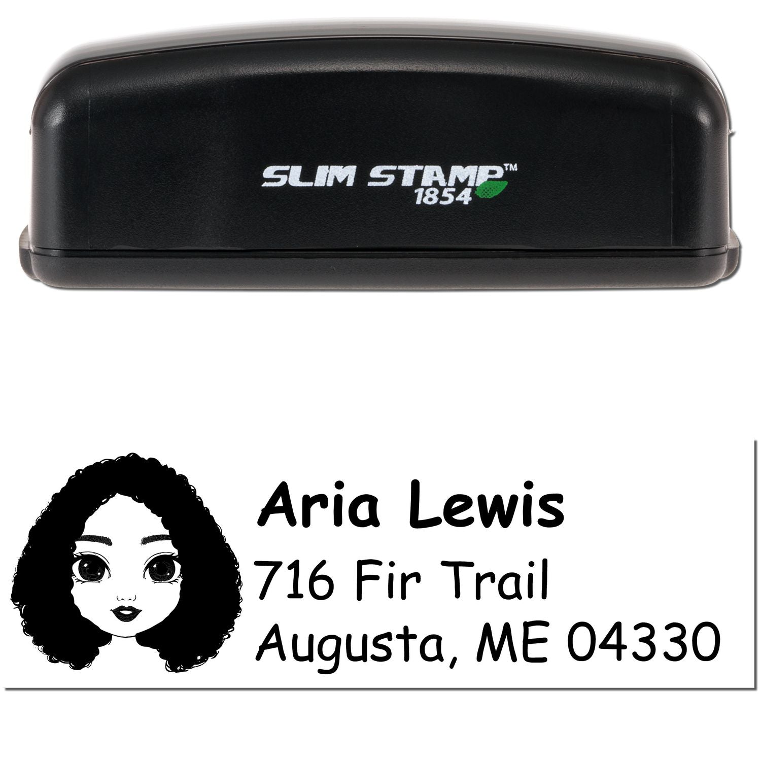 Ms Aria Bitmoji Customized Address Stamp Pre-Inked - Engineer Seal Stamps