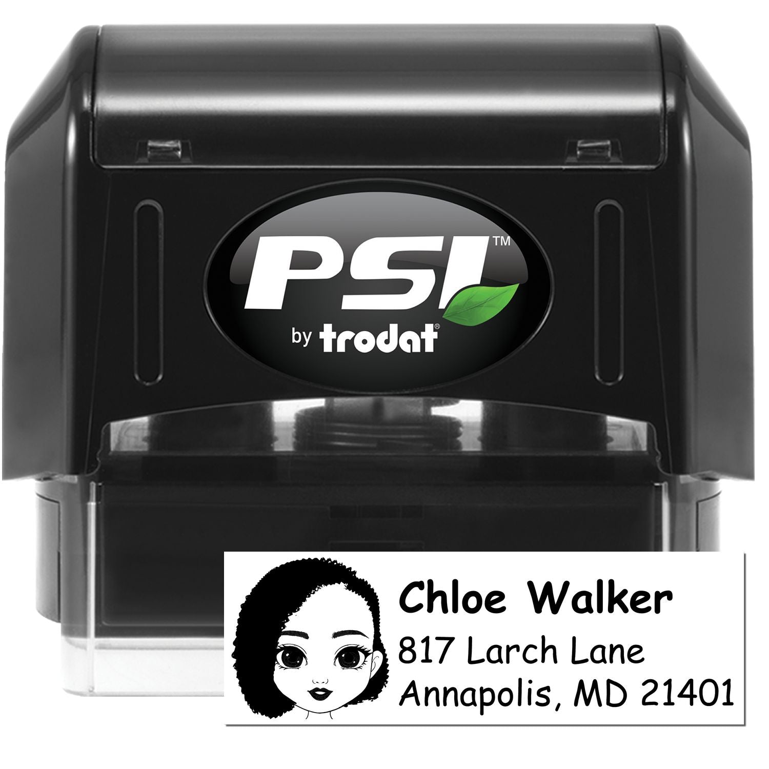 Ms Chloe Bitmoji Pre-Inked Address Stamp for House - Engineer Seal Stamps