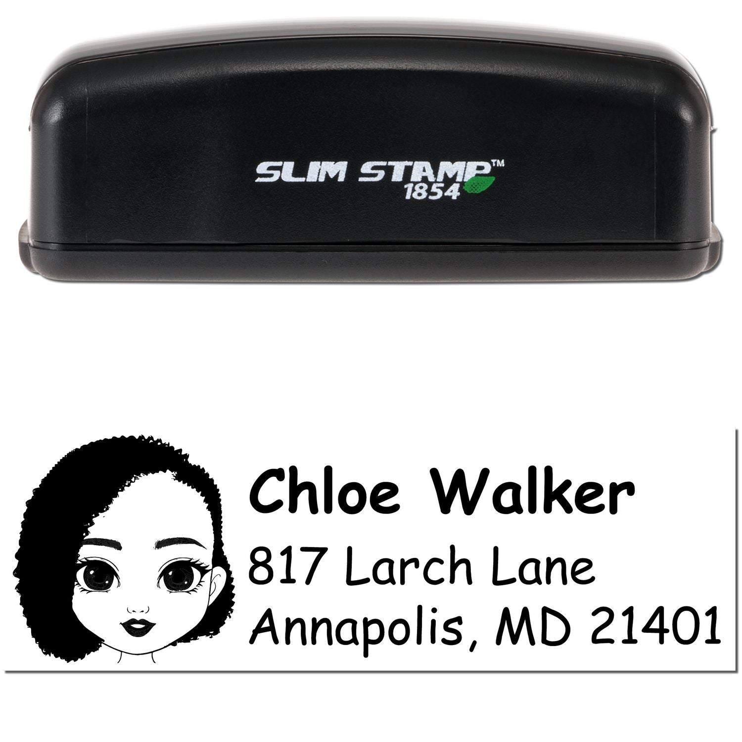 Ms Chloe Bitmoji Customized Address Stamp Pre-Inked - Engineer Seal Stamps