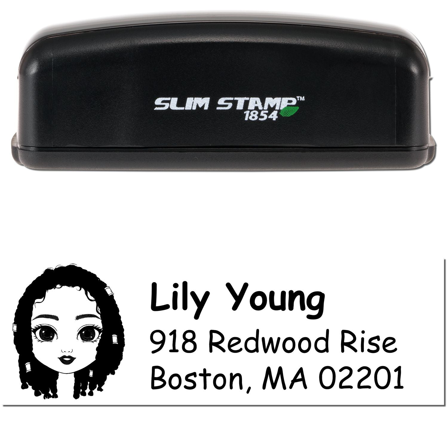 Ms Lily Bitmoji Customized Address Stamp Pre-Inked - Engineer Seal Stamps
