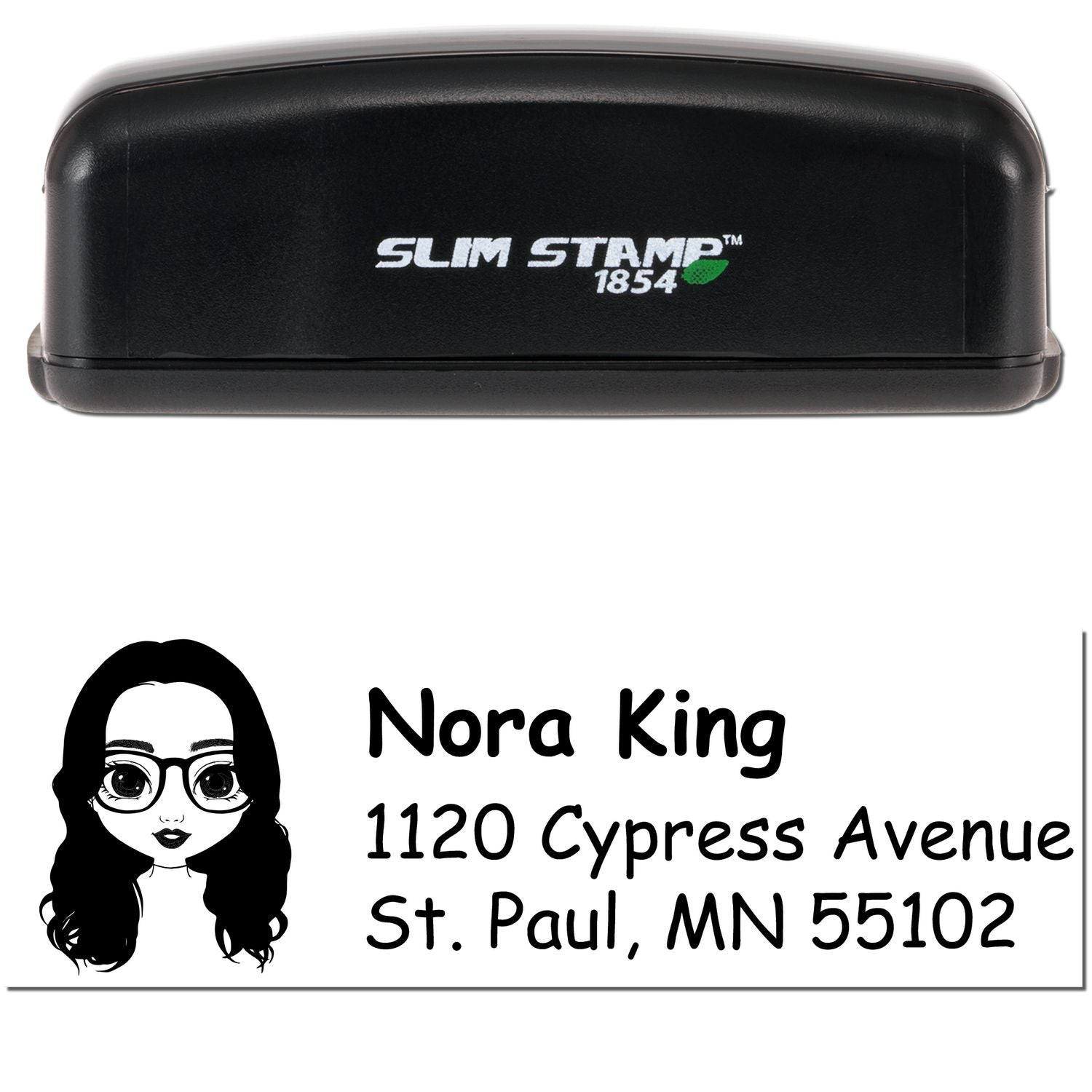 Ms Nora Bitmoji Customized Address Stamp Pre-Inked - Engineer Seal Stamps