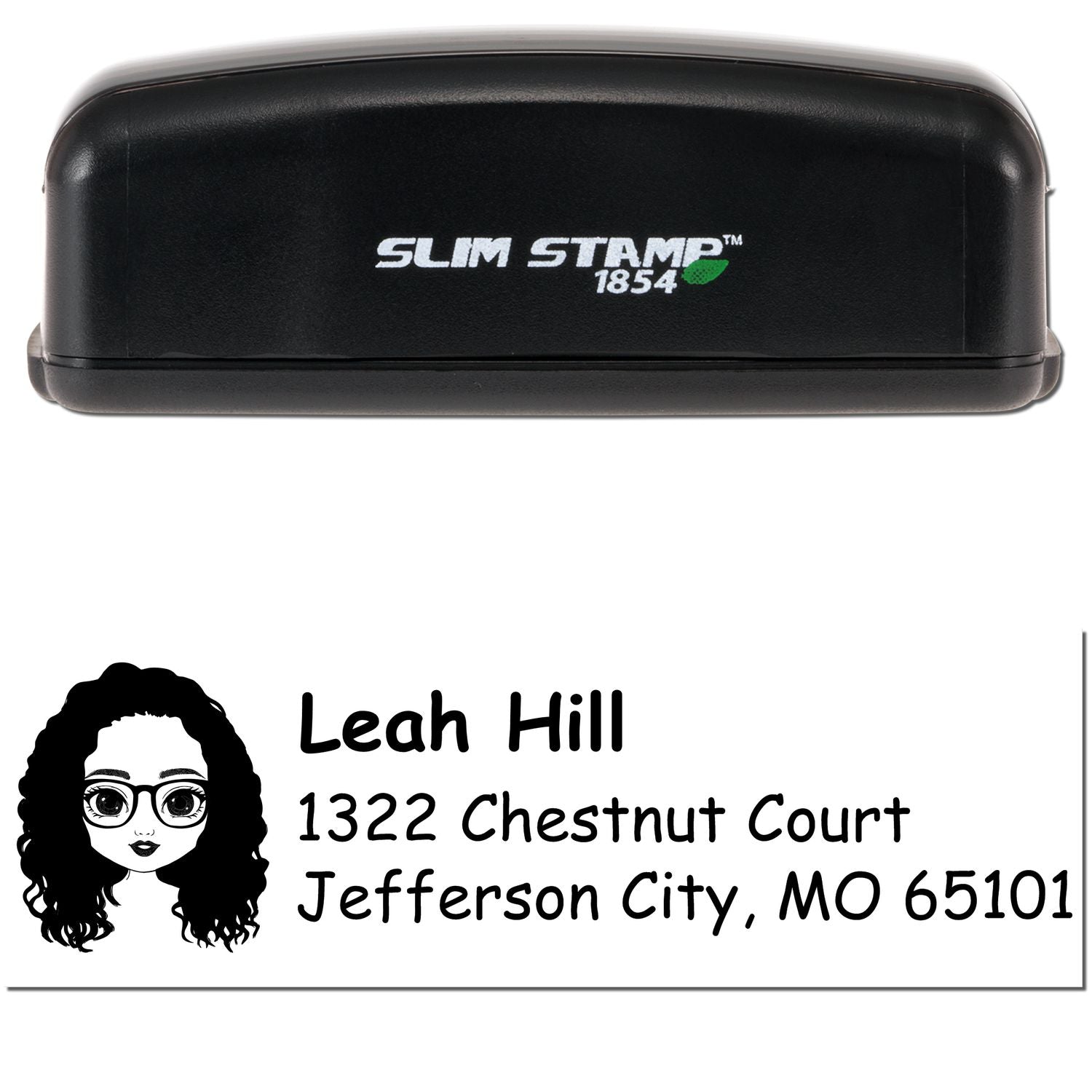 Ms Leah Bitmoji Customized Address Stamp Pre-Inked - Engineer Seal Stamps