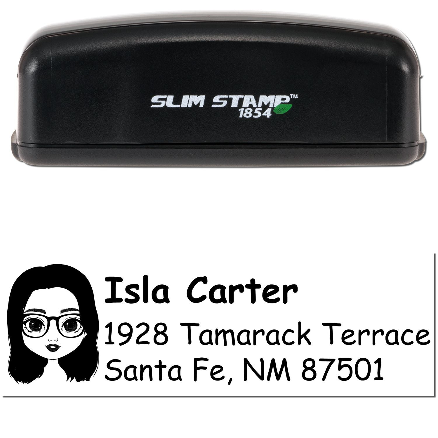Ms Isla Bitmoji Customized Address Stamp Pre-Inked - Engineer Seal Stamps