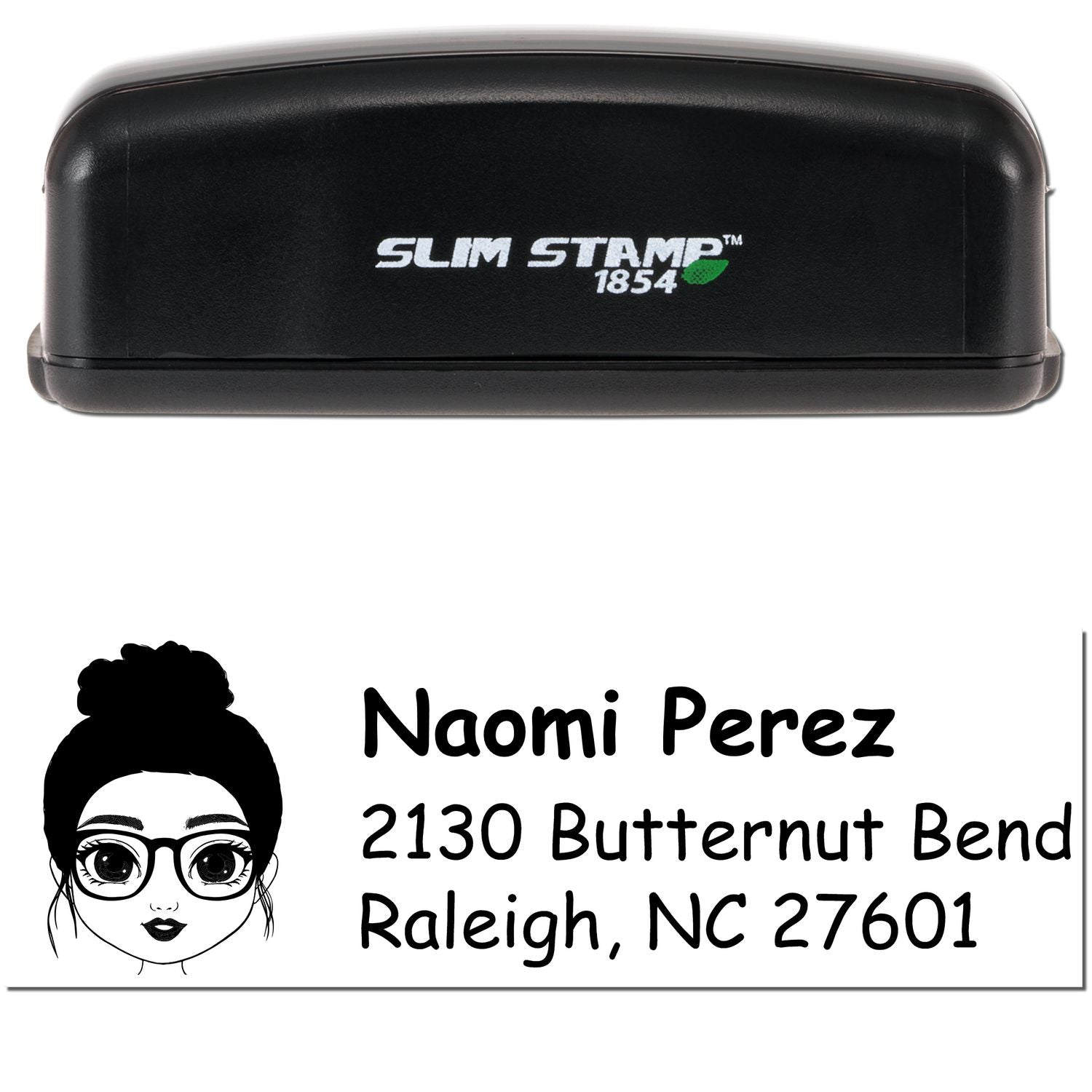Ms Naomi Bitmoji Customized Address Stamp Pre-Inked - Engineer Seal Stamps