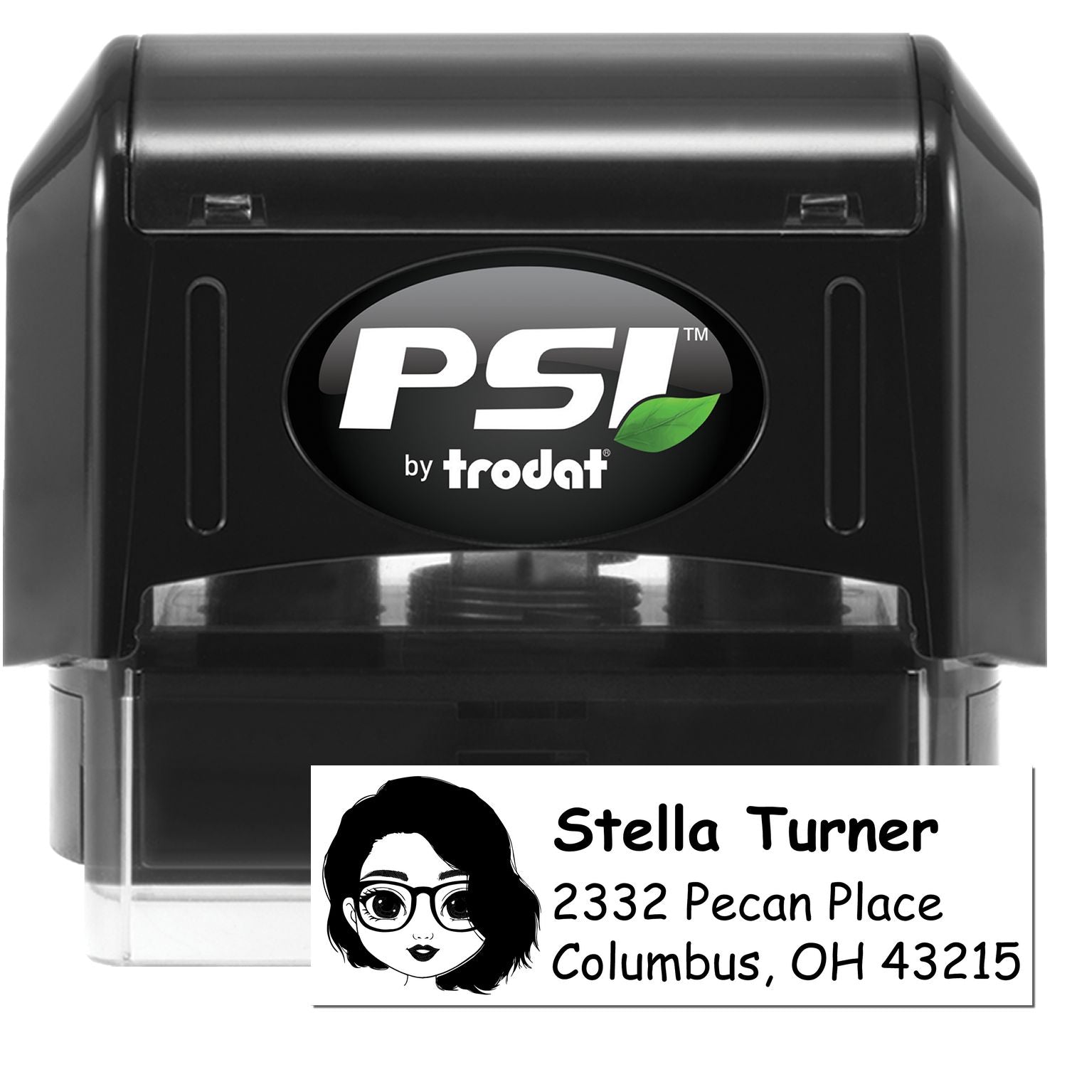 Ms Stella Bitmoji Pre-Inked Address Stamp for House - Engineer Seal Stamps