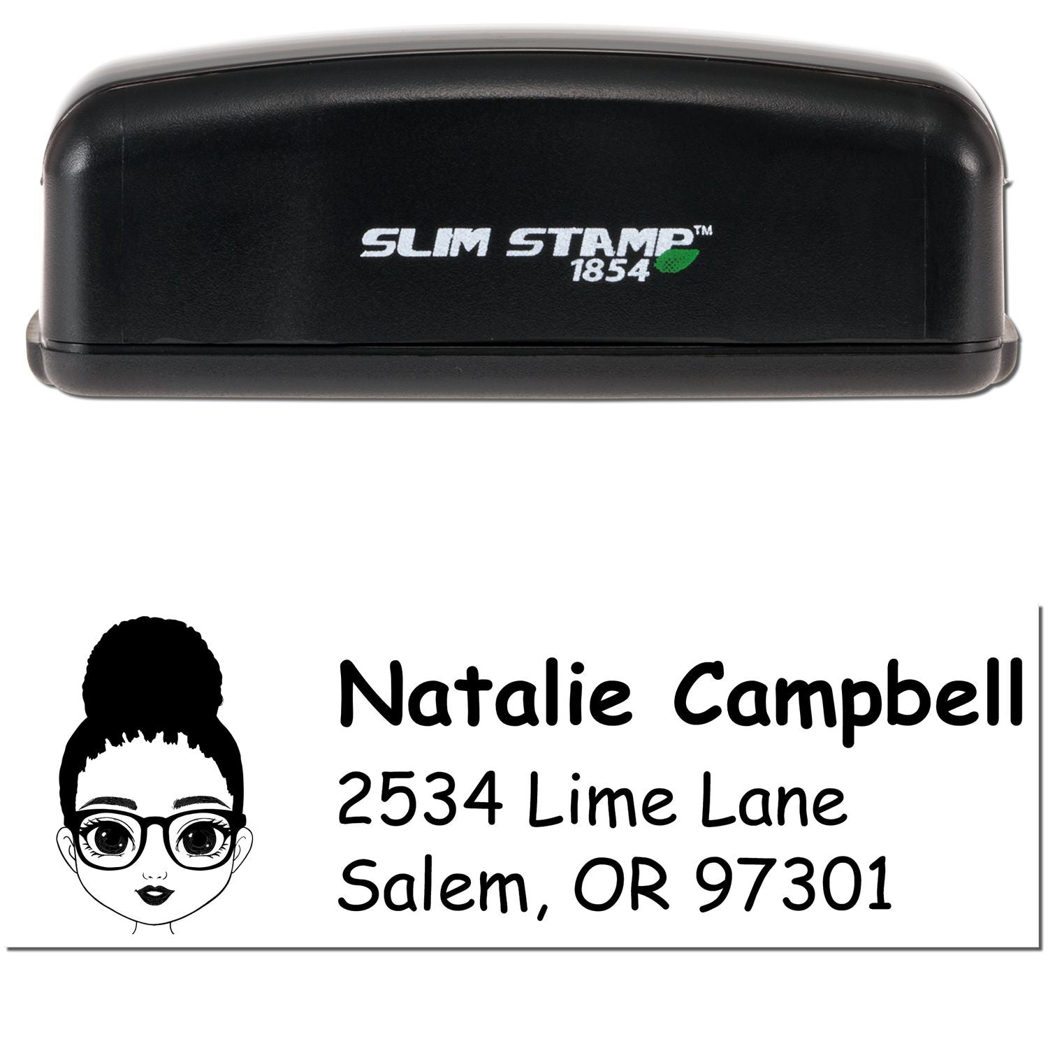 Ms Natalie Bitmoji Customized Address Stamp Pre-Inked - Engineer Seal Stamps