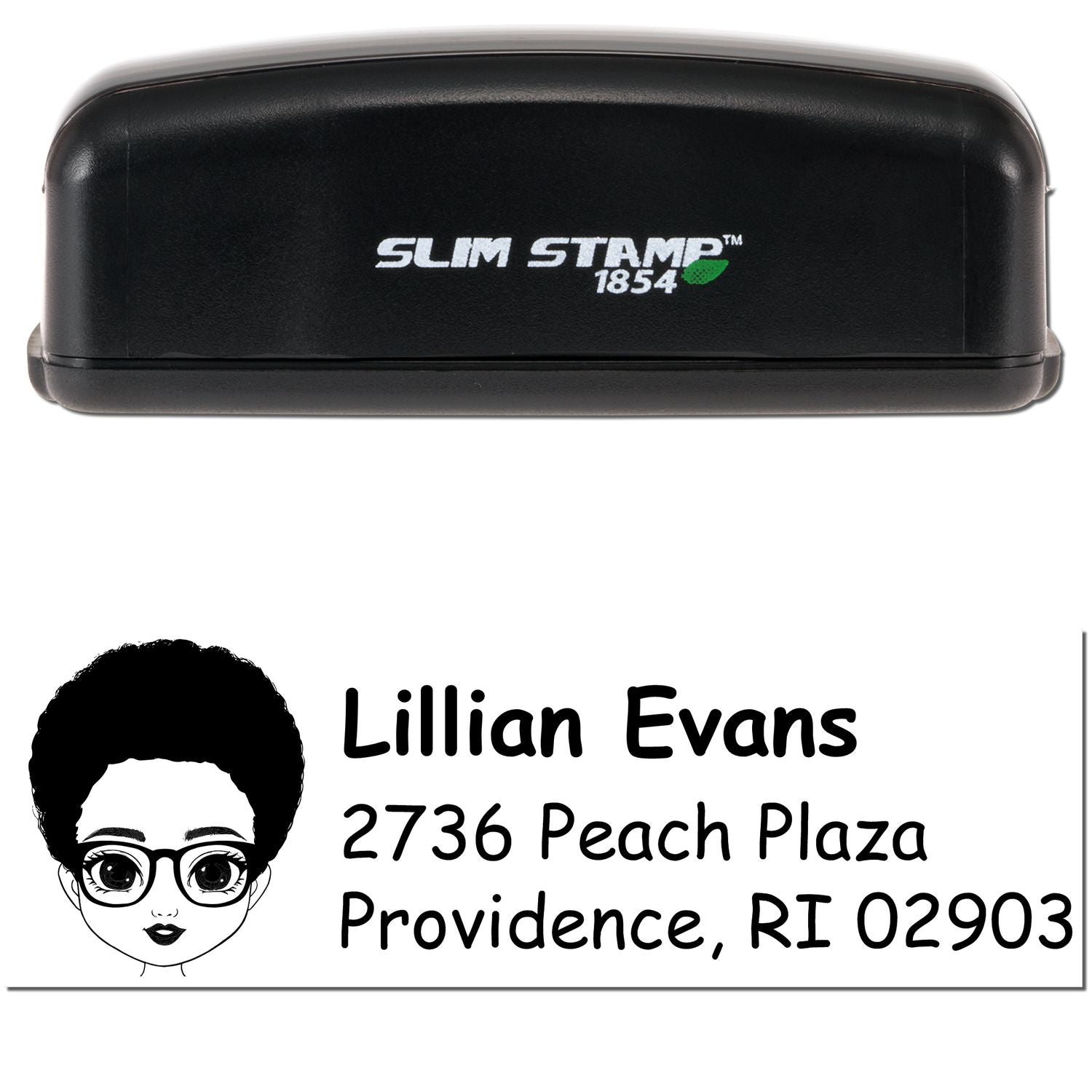 Ms Lillian Bitmoji Customized Address Stamp Pre-Inked - Engineer Seal Stamps