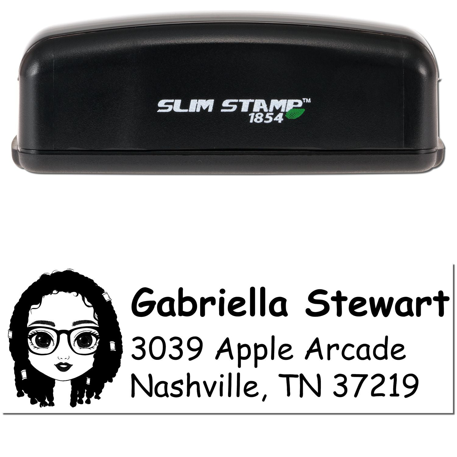 Ms Gabriella Bitmoji Customized Address Stamp Pre-Inked - Engineer Seal Stamps