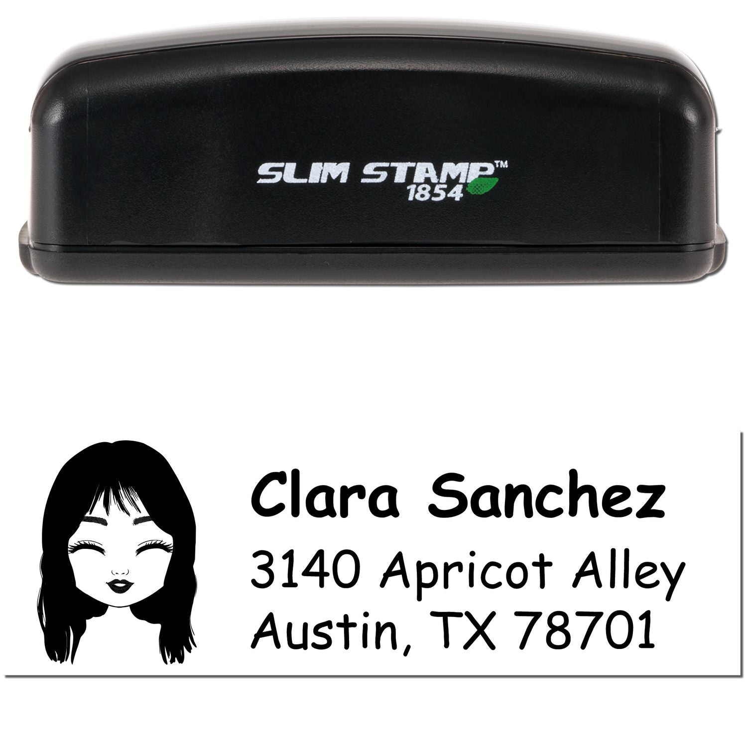 Ms Clara Bitmoji Customized Address Stamp Pre-Inked - Engineer Seal Stamps