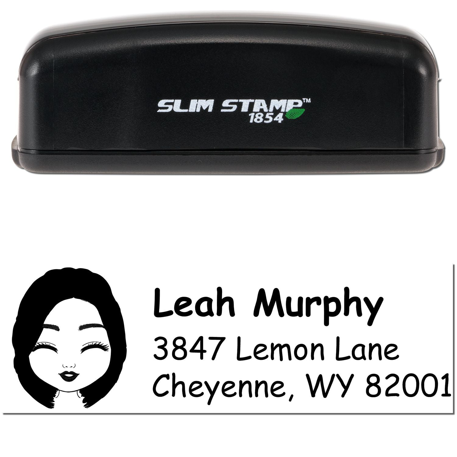 Ms Leah Bitmoji Customized Address Stamp Pre-Inked - Engineer Seal Stamps