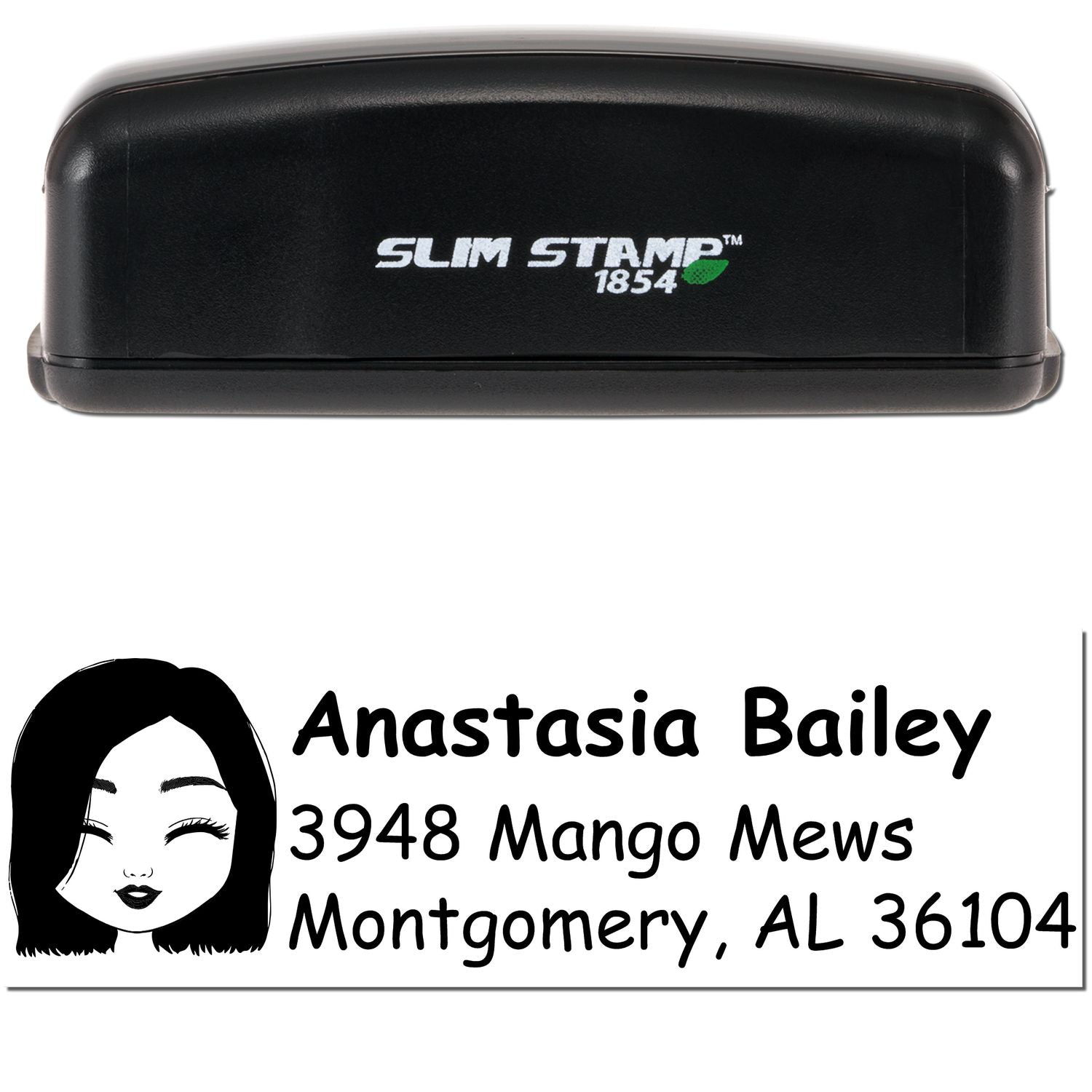 Ms Anastasia Bitmoji Customized Address Stamp Pre-Inked - Engineer Seal Stamps