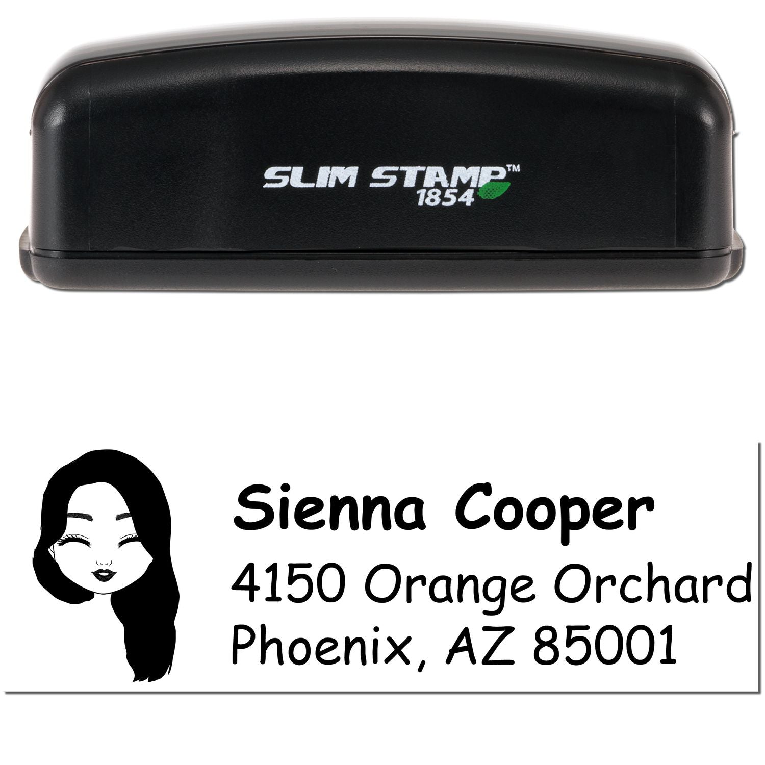 Ms Sienna Bitmoji Customized Address Stamp Pre-Inked - Engineer Seal Stamps