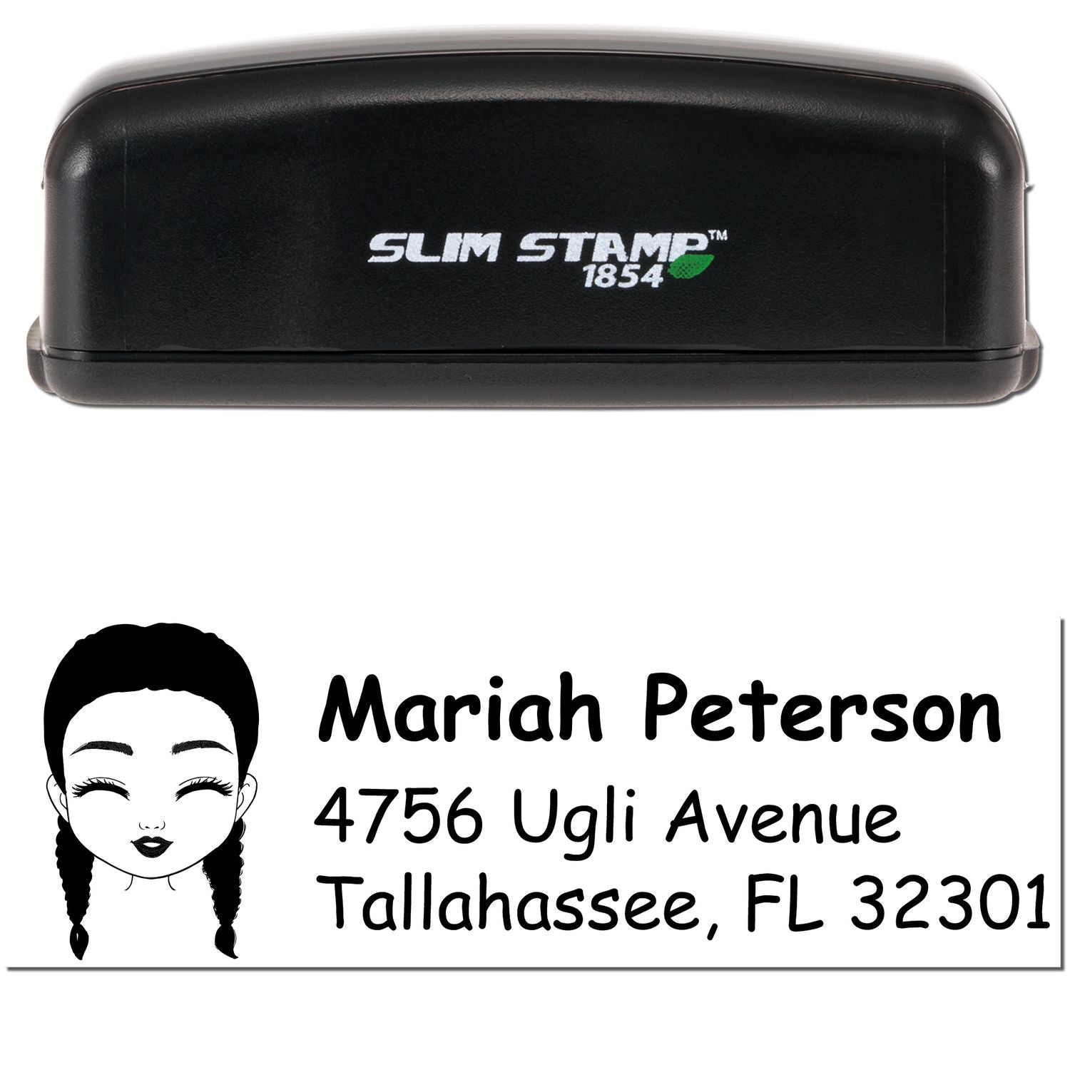 Ms Mariah Bitmoji Customized Address Stamp Pre-Inked - Engineer Seal Stamps