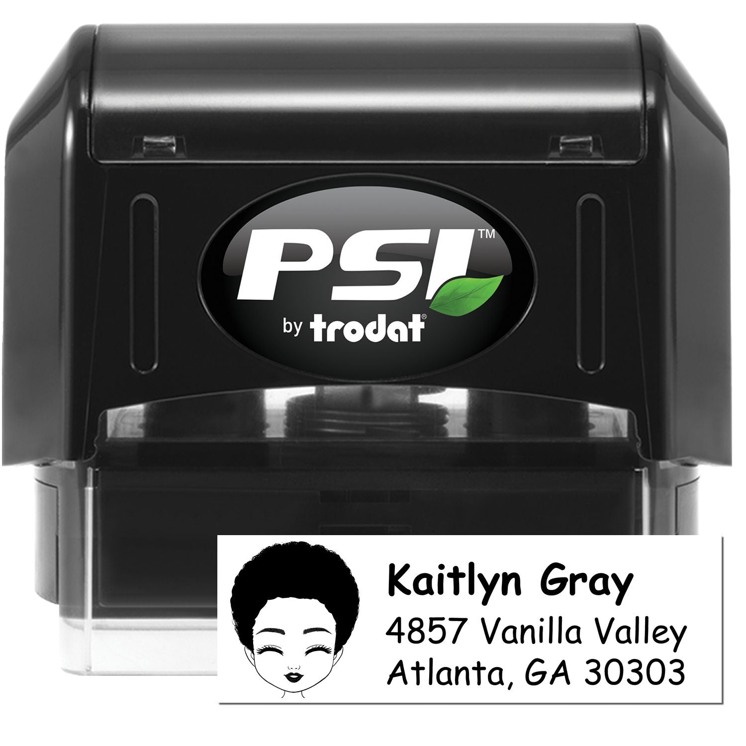 Ms Kaitlyn Bitmoji Pre-Inked Address Stamp for House - Engineer Seal Stamps