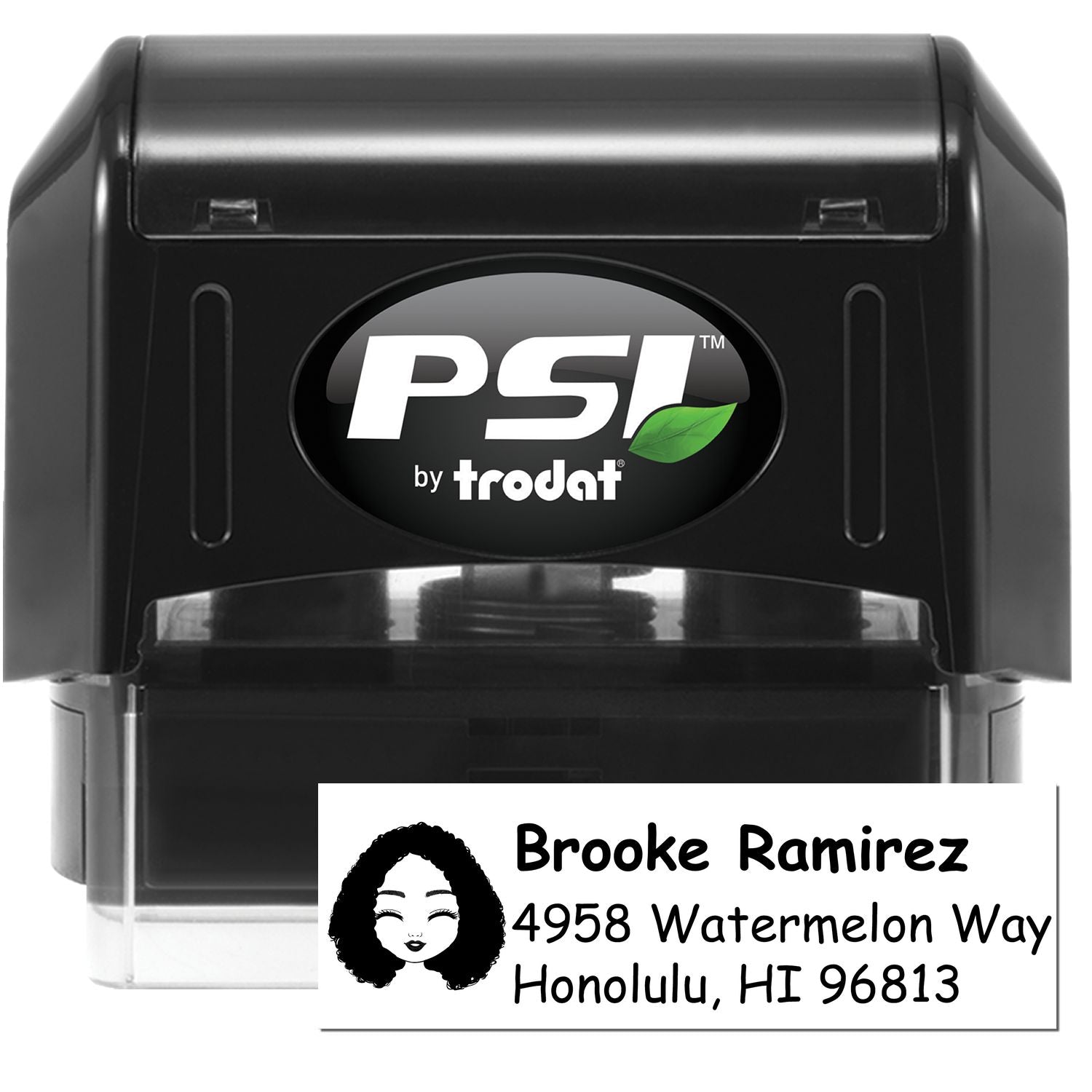 Ms Brooke Bitmoji Pre-Inked Address Stamp for House - Engineer Seal Stamps