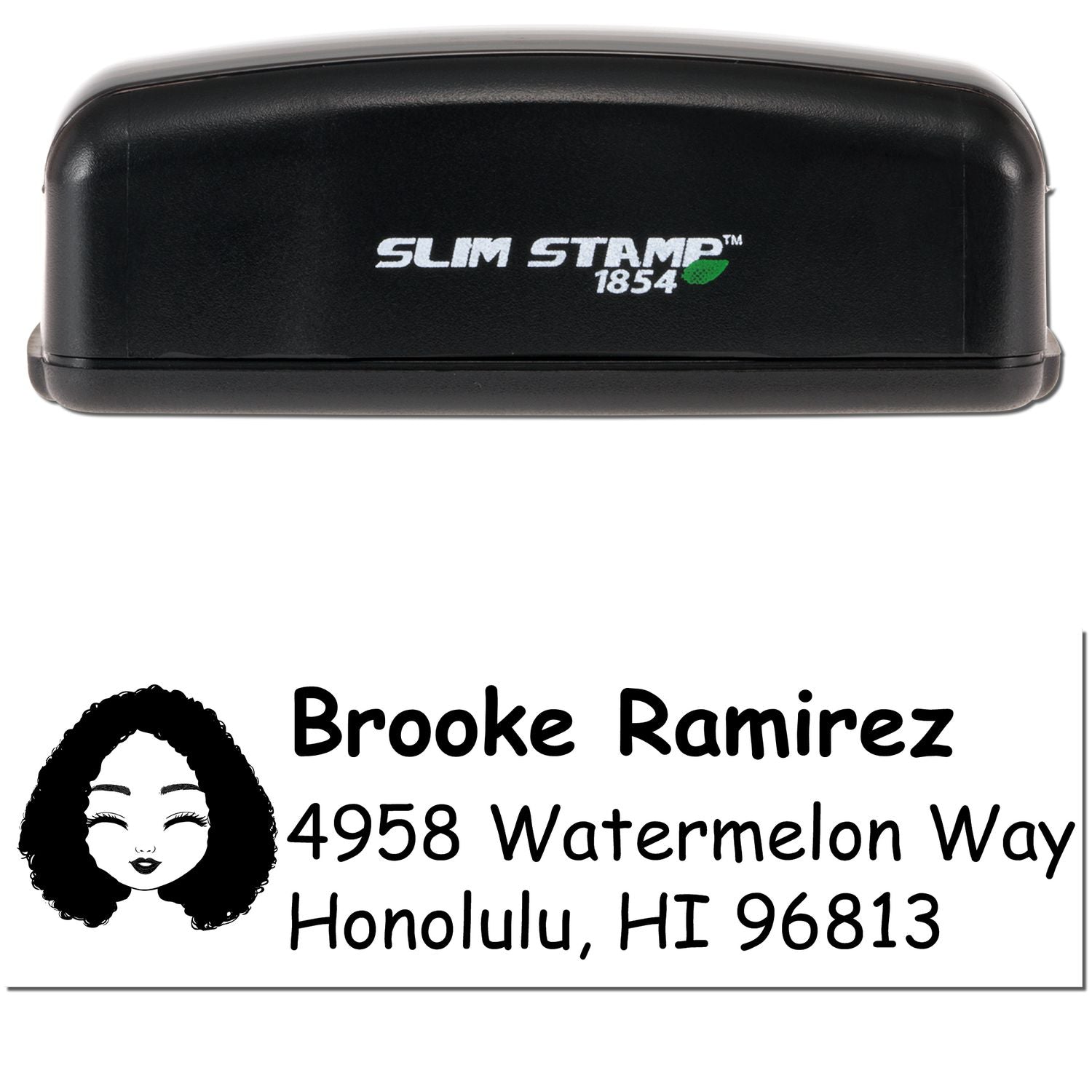 Ms Brooke Bitmoji Customized Address Stamp Pre-Inked - Engineer Seal Stamps