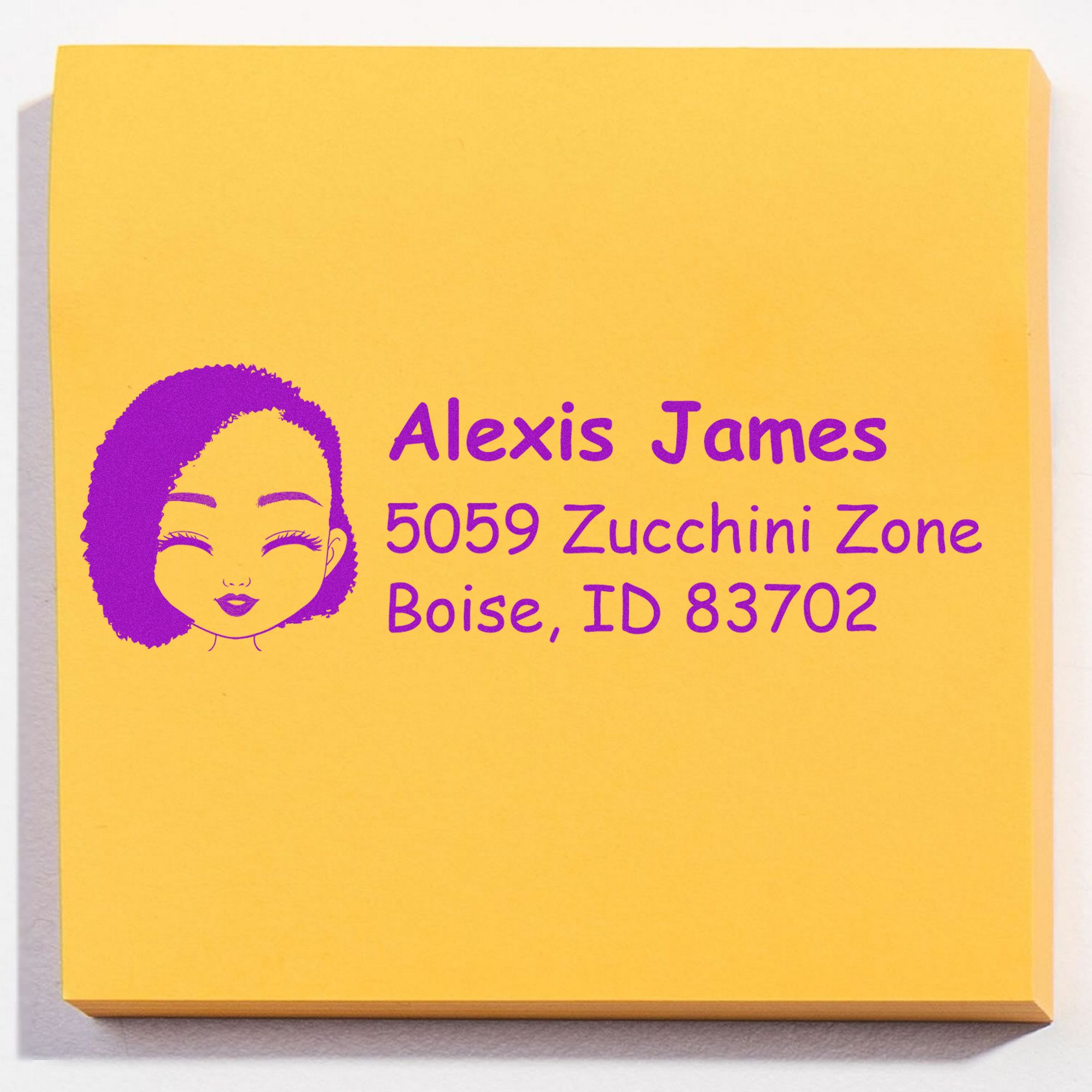 Ms Alexis Bitmoji Customized Address Stamp Pre-Inked - Engineer Seal Stamps