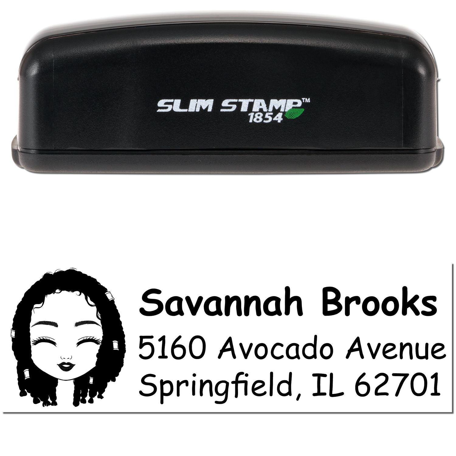 Ms Savannah Bitmoji Customized Address Stamp Pre-Inked - Engineer Seal Stamps