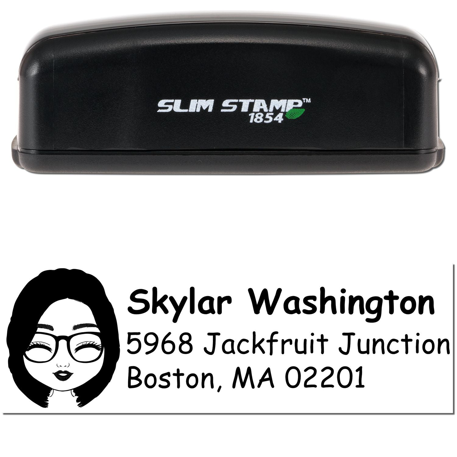Ms Skylar Bitmoji Customized Address Stamp Pre-Inked - Engineer Seal Stamps