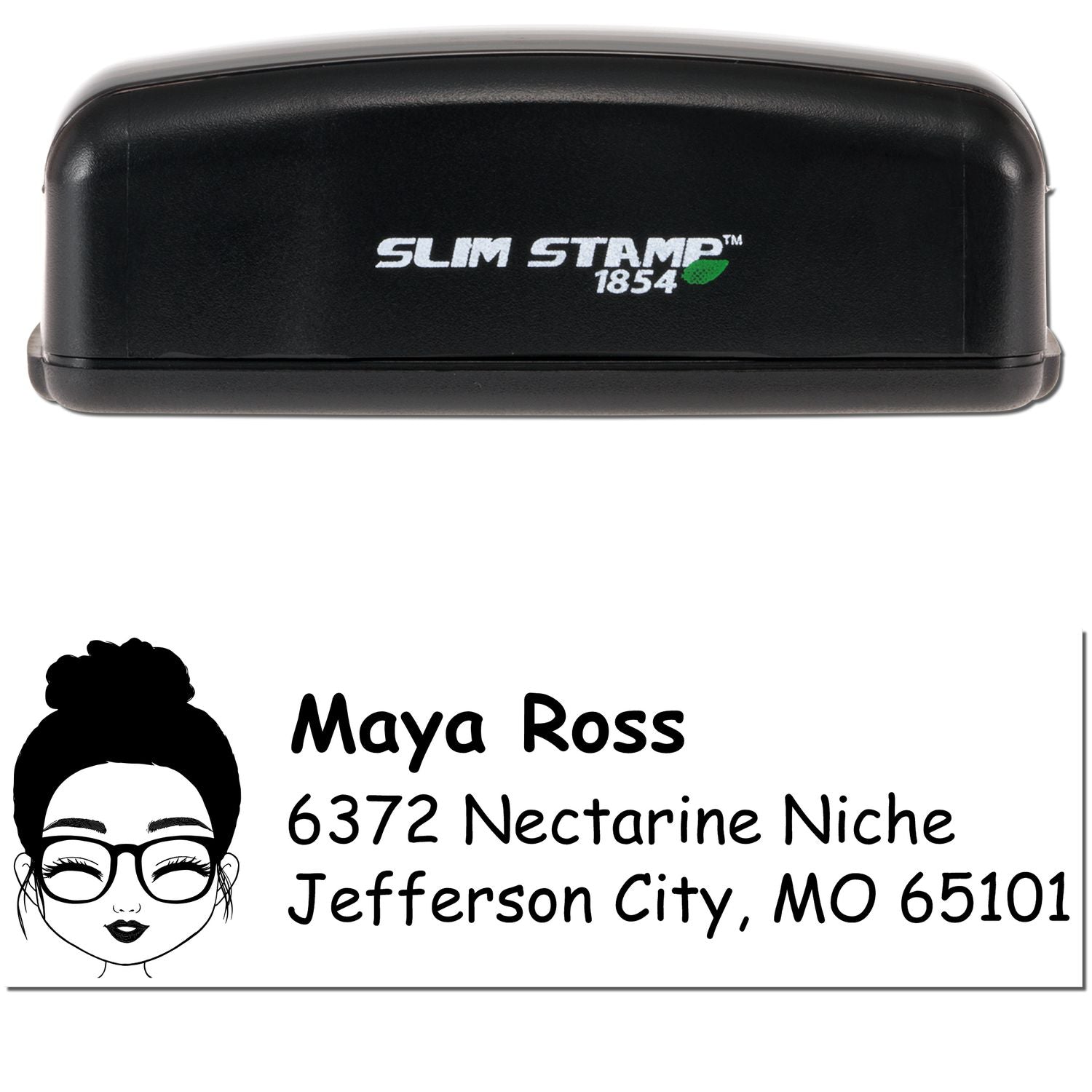 Ms Maya Bitmoji Customized Address Stamp Pre-Inked - Engineer Seal Stamps