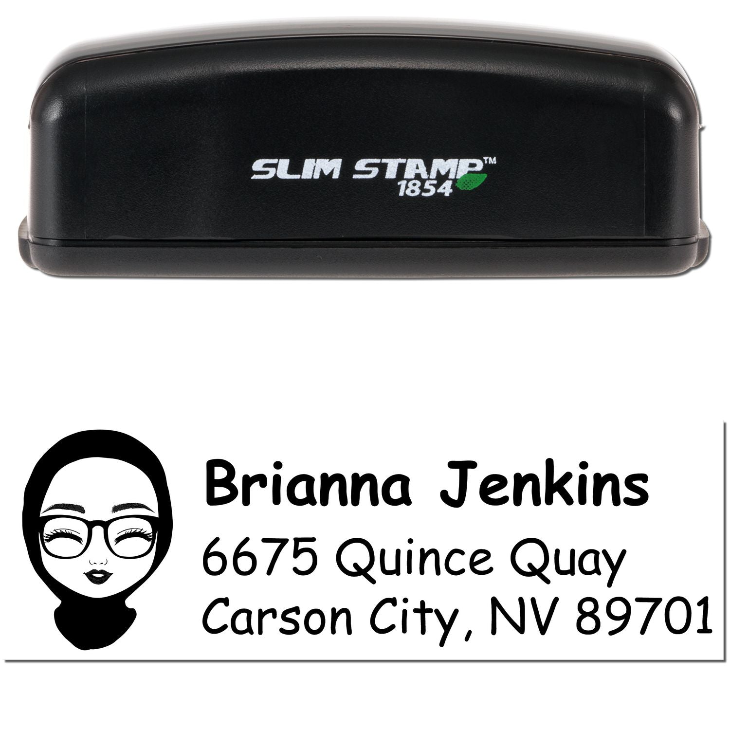 Ms Brianna Bitmoji Customized Address Stamp Pre-Inked - Engineer Seal Stamps